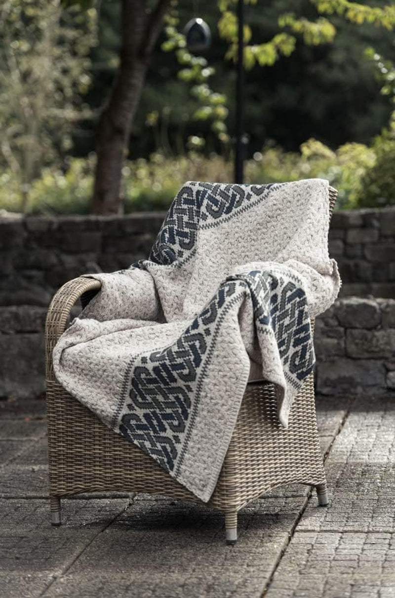 Merino Throw Blanket - Traditional Sweater Style