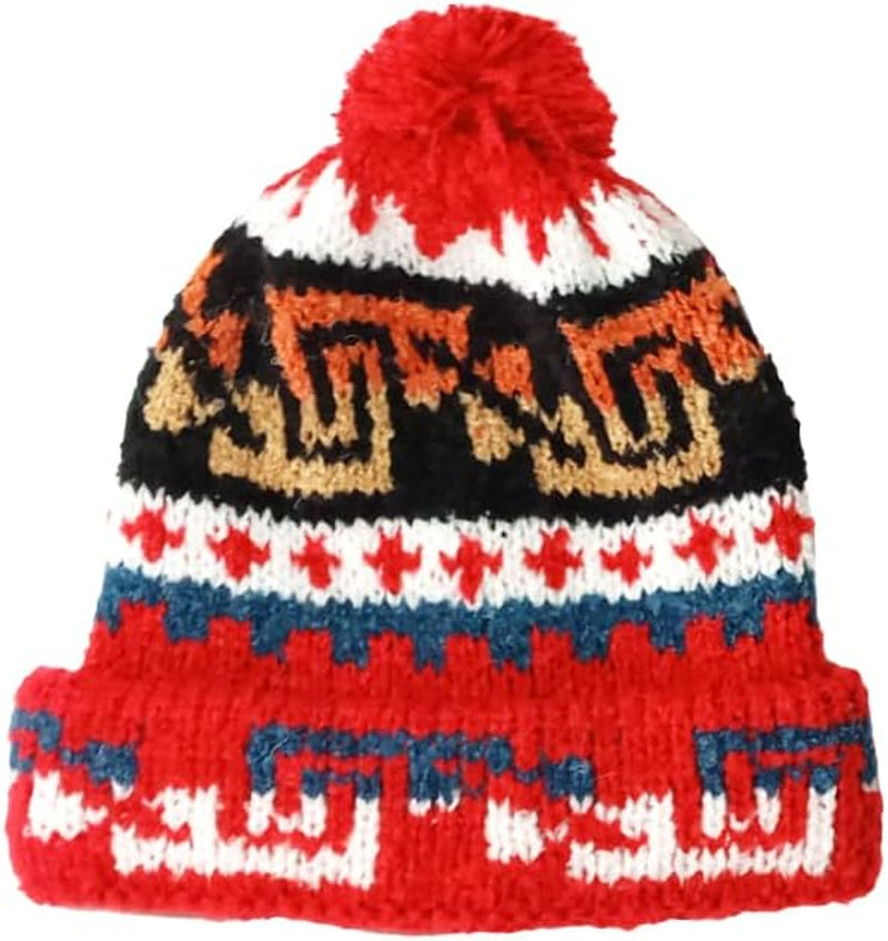 Handmade Alpaca Hat – Burgundy