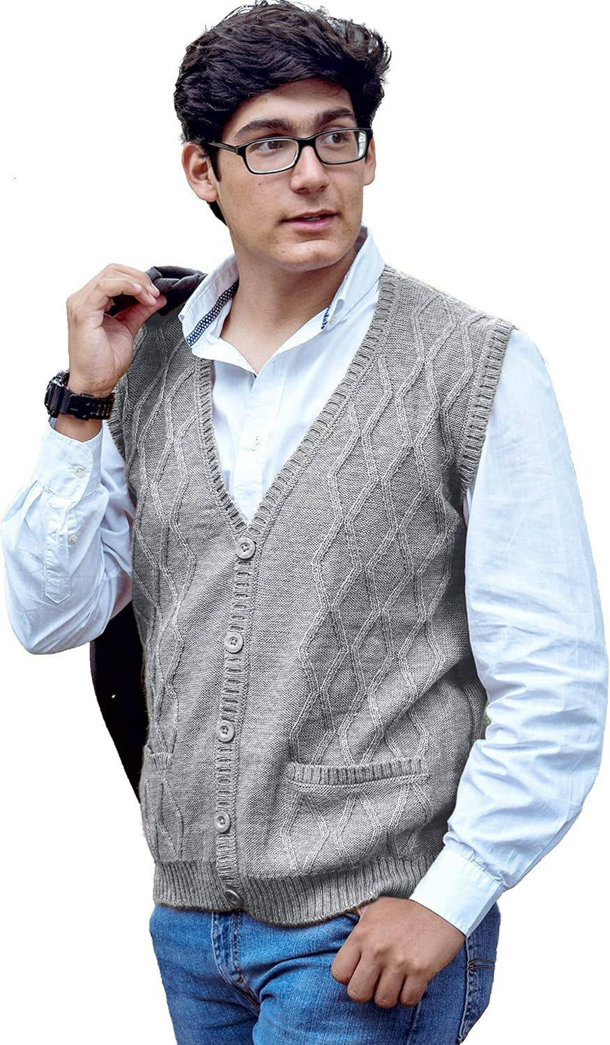 Alpaca Vest – Island Pattern