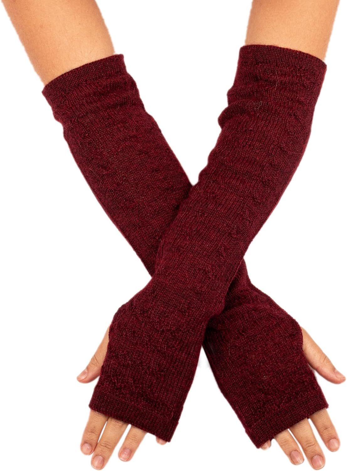 Handloomed Alpaca Gloves – Artisan Fingerless Style