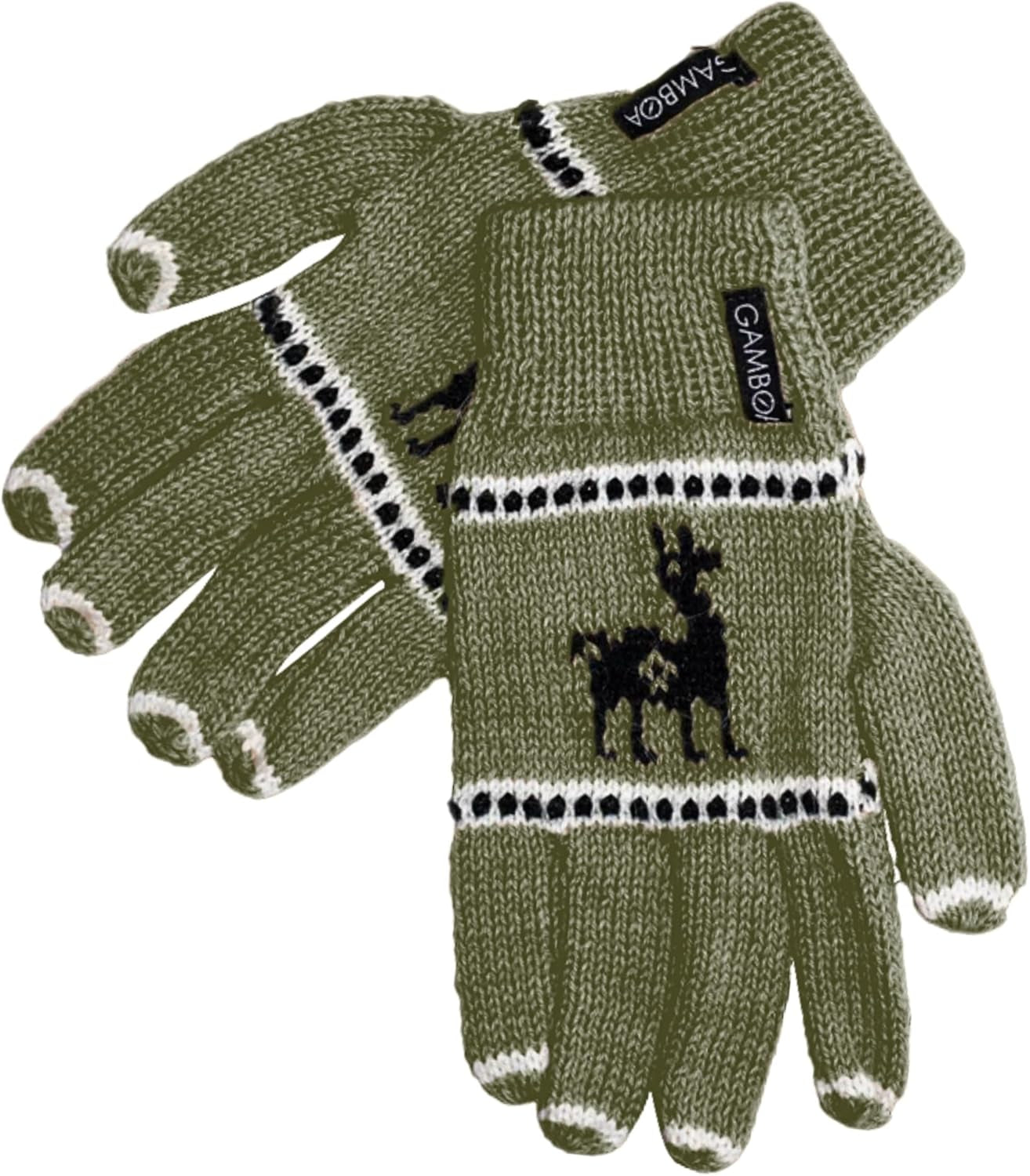 Alpaca Wool Gloves for Women Winter Knit Mittens for Womens