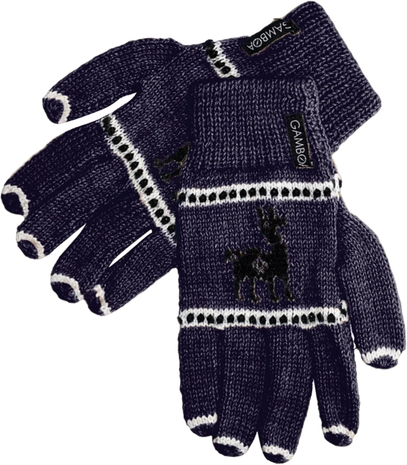 Alpaca Wool Gloves for Women Winter Knit Mittens for Womens