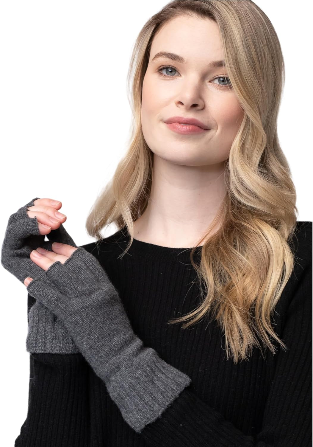 Cashmere Fingerless Glove – 100% Cashmere
