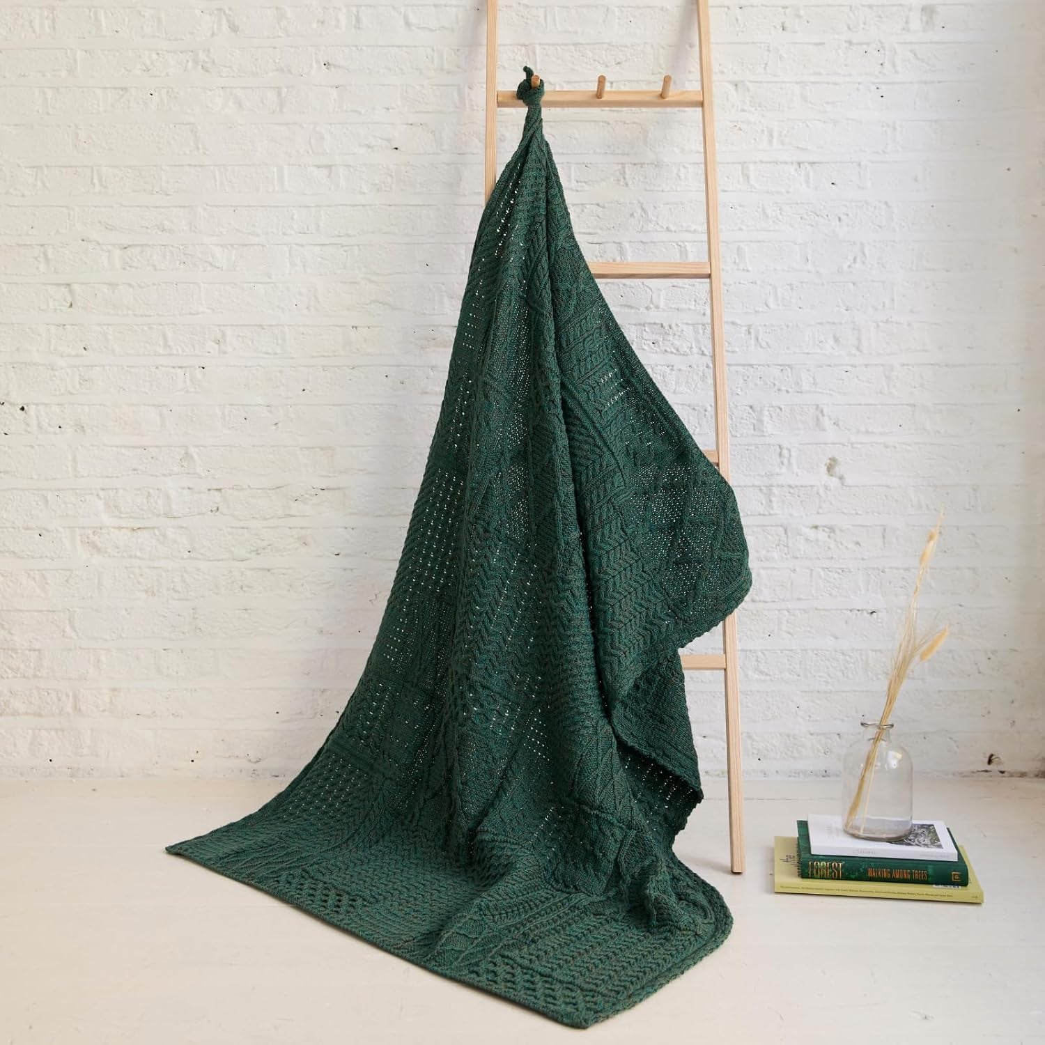 Merino Wool Throw Blanket - Patchwork