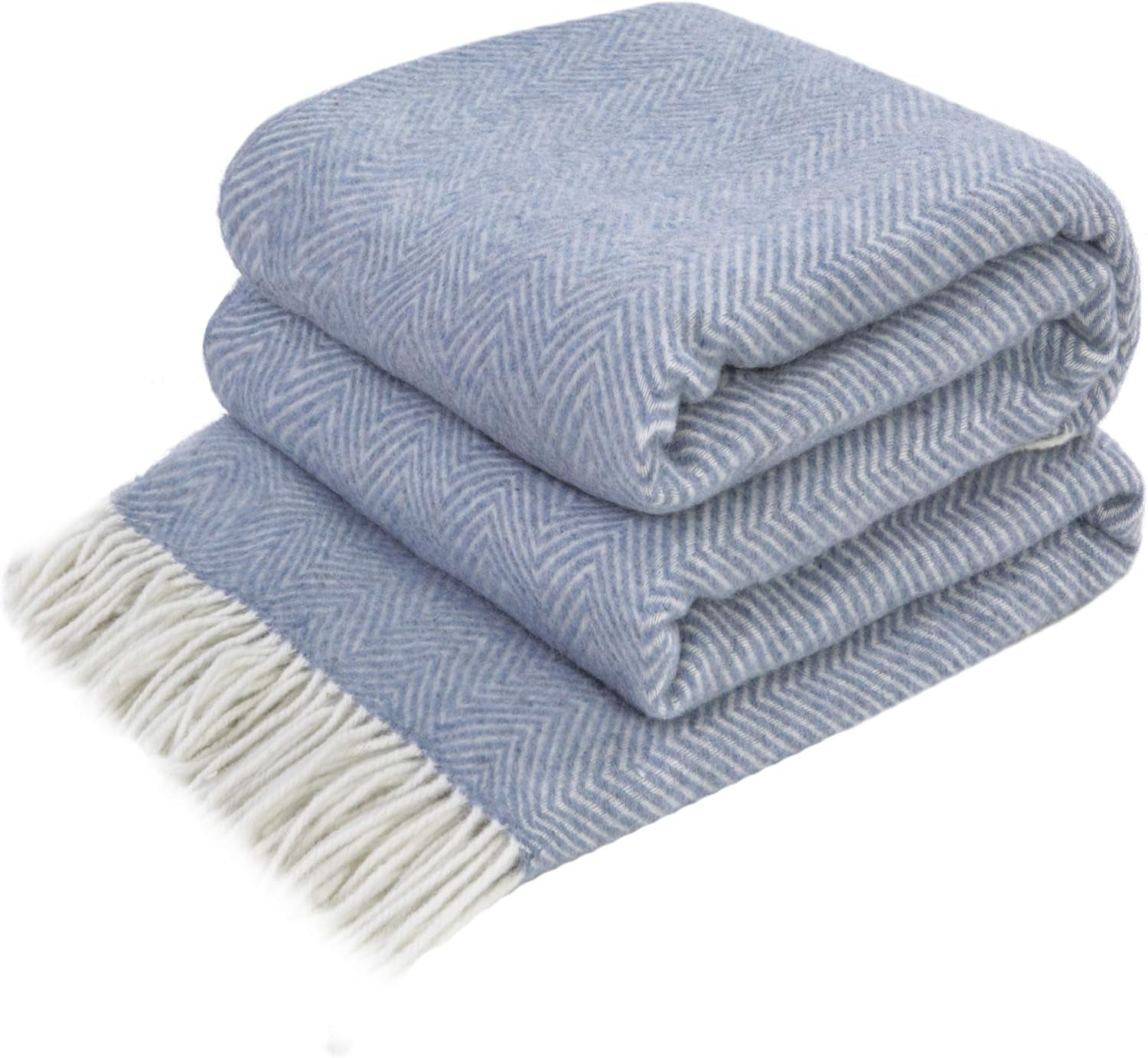 Merino Throw Blanket - Gradient Square