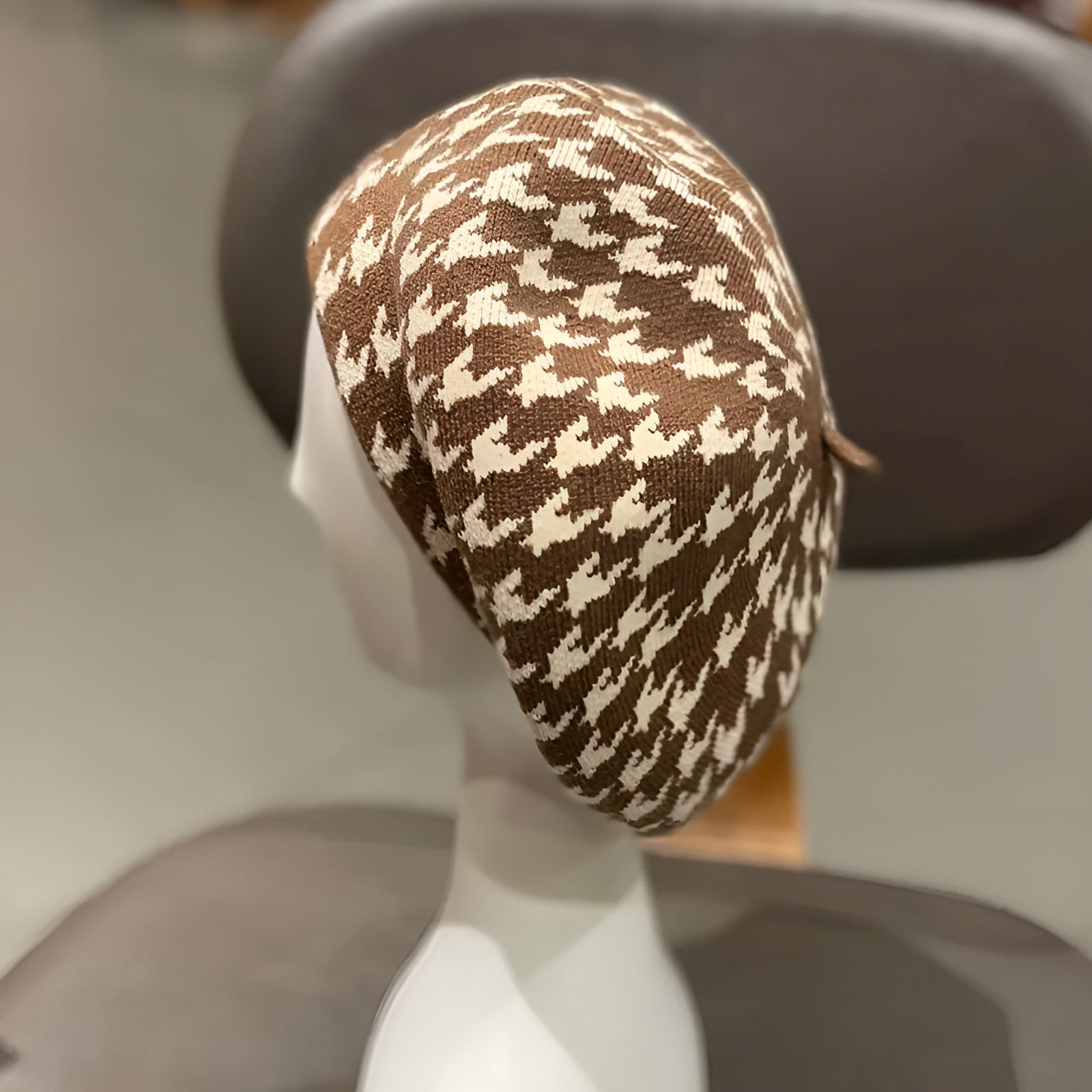 Alpaca Plaid Wool Beret Sophisticated Comfort for Women - Alpaca House