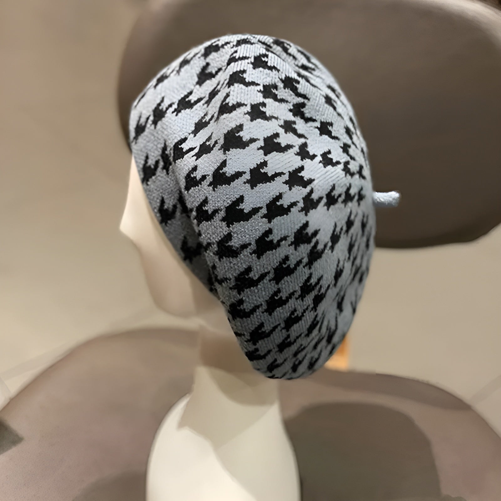 Alpaca Plaid Wool Beret Sophisticated Comfort for Women - Alpaca House