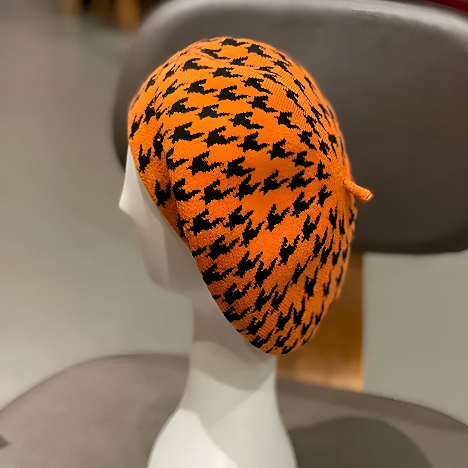 Alpaca Plaid Wool Beret Sophisticated Comfort for Women - Alpaca House