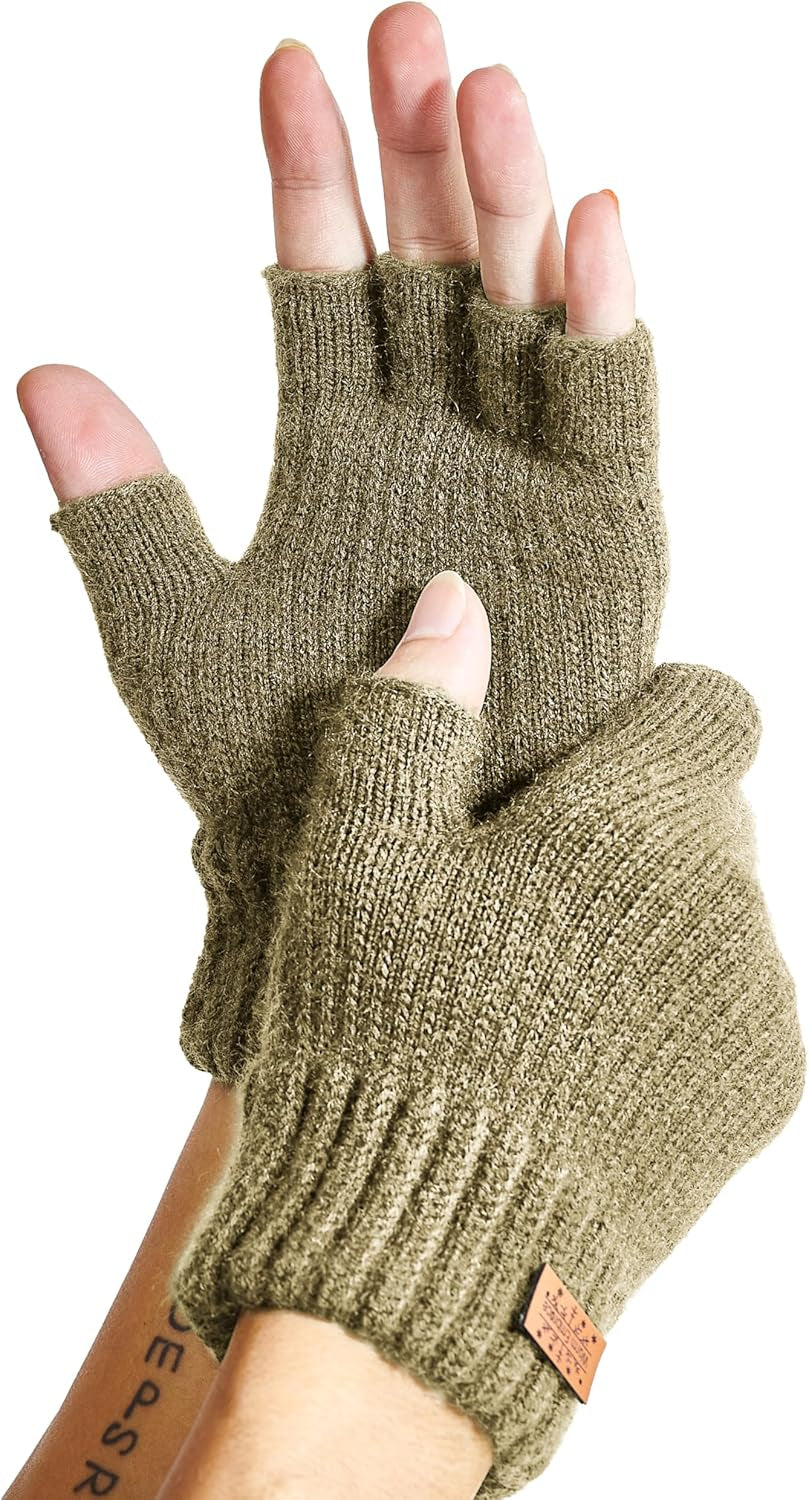 Fingerless Alpaca Gloves – Soft & Functional