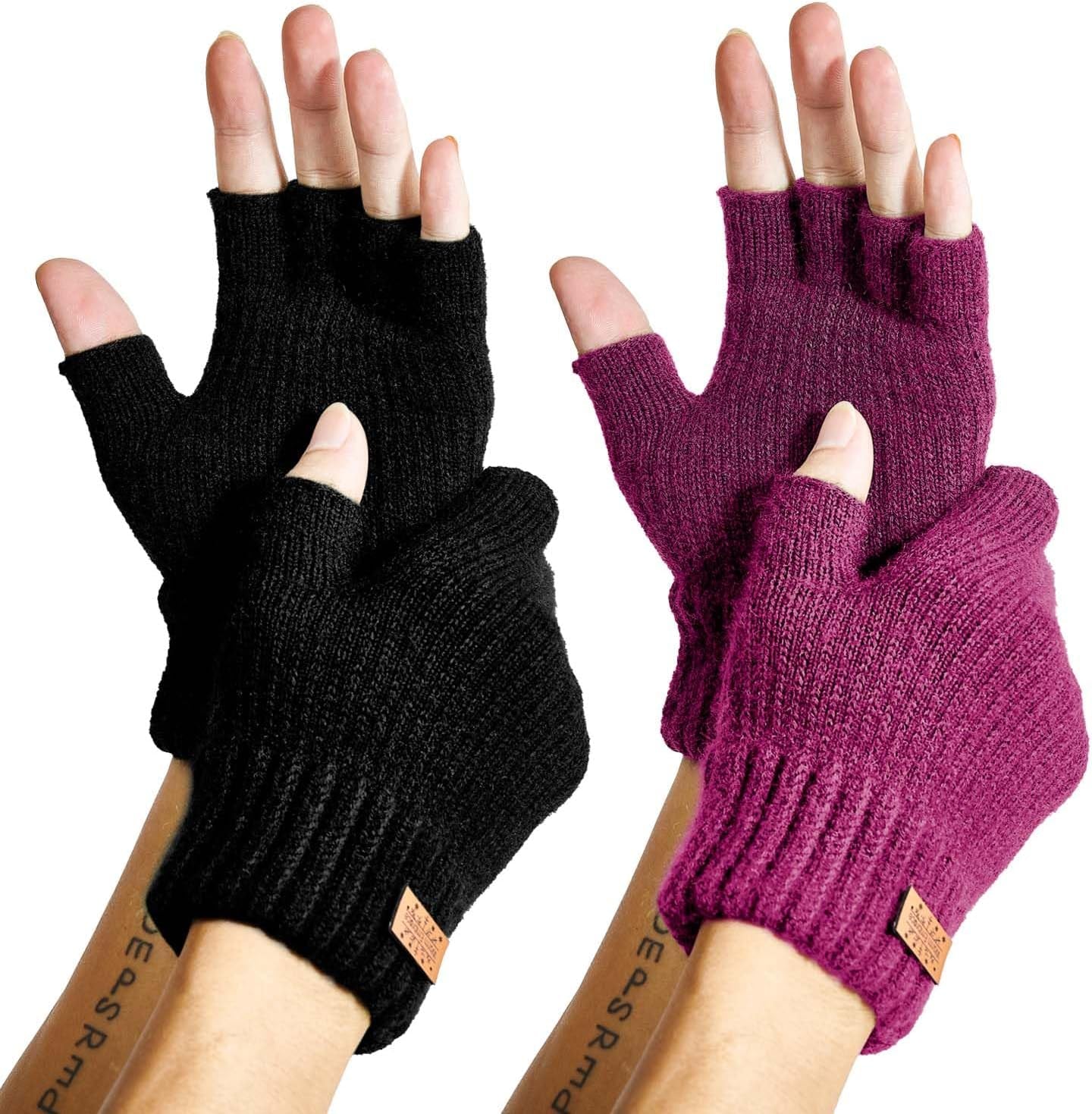 Fingerless Alpaca Gloves – Soft & Functional