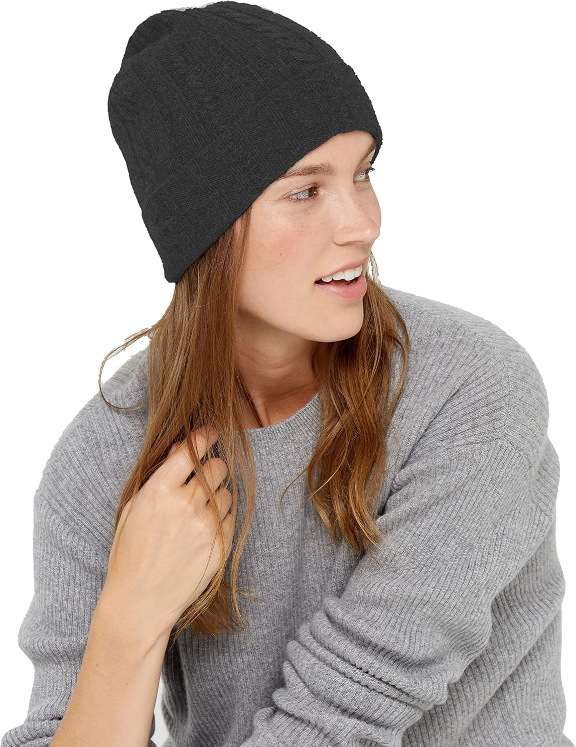 Pure Cashmere Hat – Cuffed Beanie