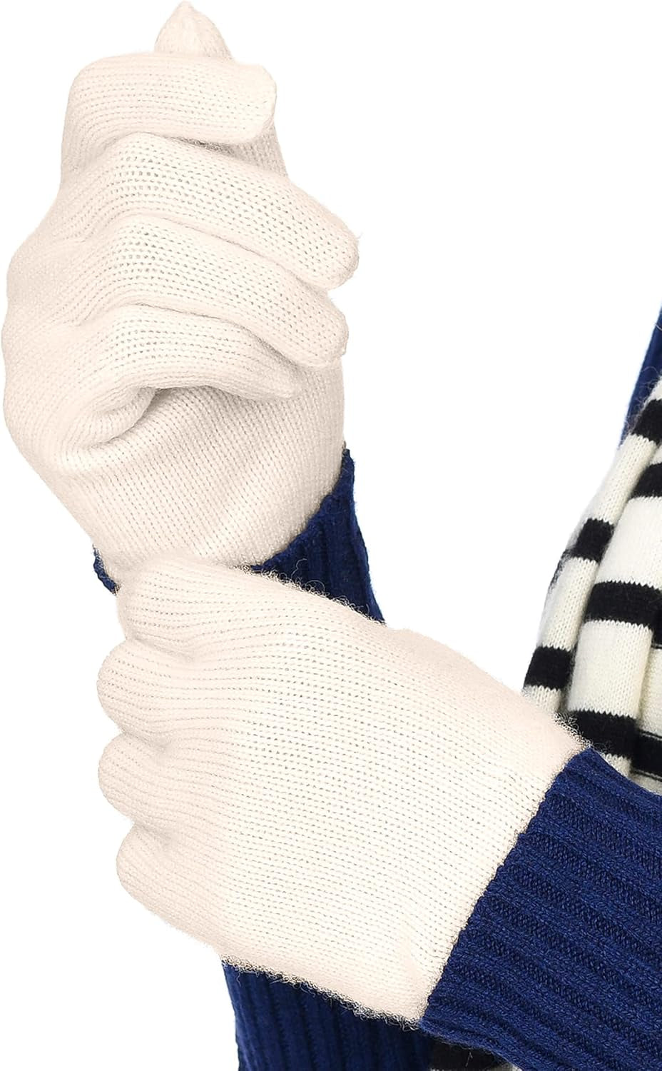 Cashmere Gloves – Ribbed Cuffs