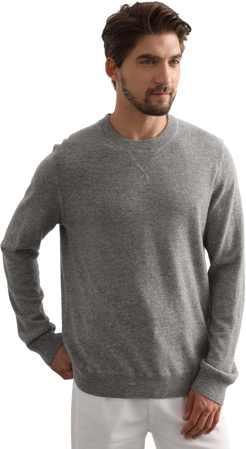 Cashmere Men's Sweater – Essential Base Crewneck