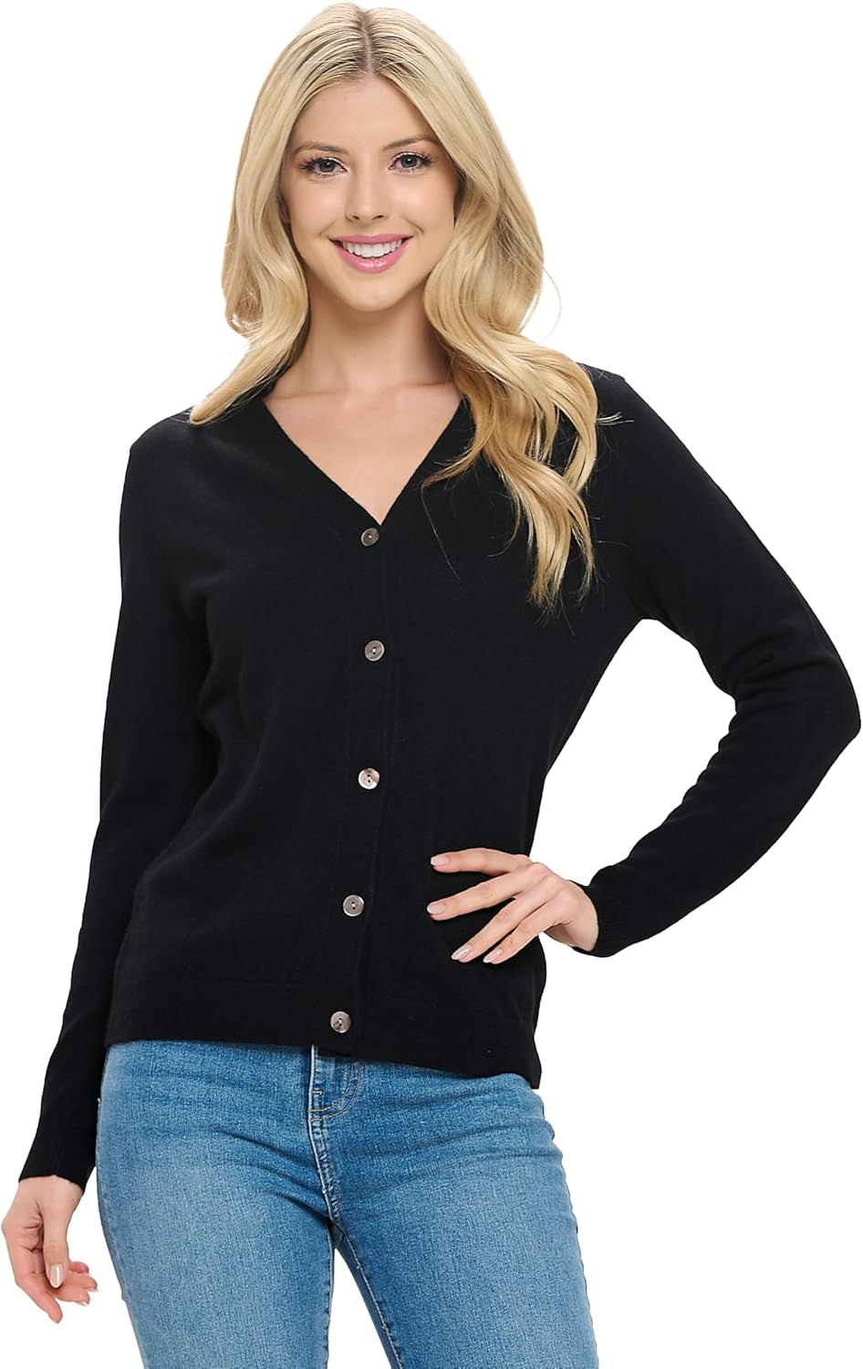 Women's Cashmere Jacket – Front Drape Open