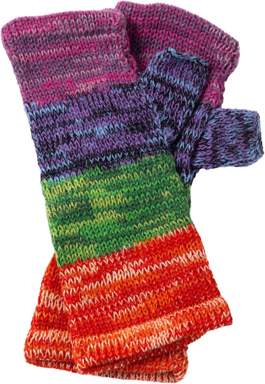 Alpaca Fingerless Gloves – Handmade