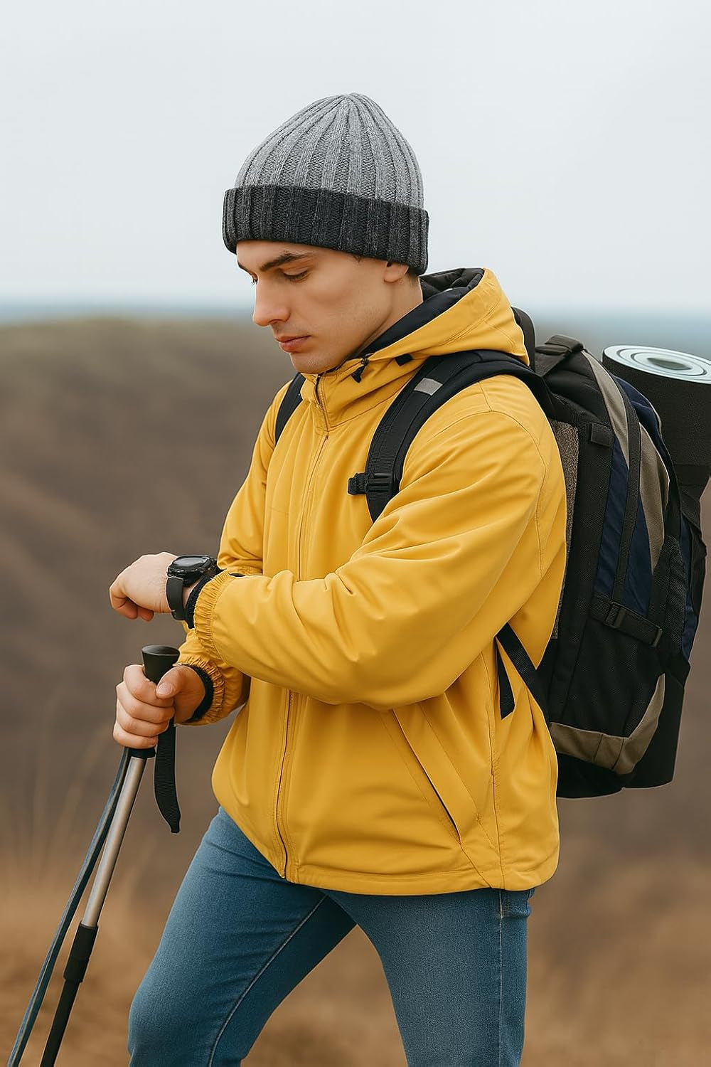 Alpaca Beanie – Reversible Design