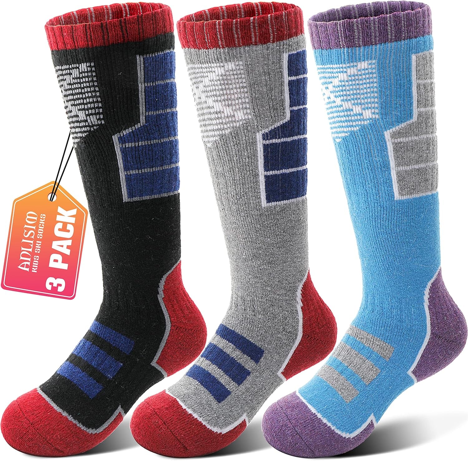 Merino Thermal Socks – Kids Ski & Snowboard