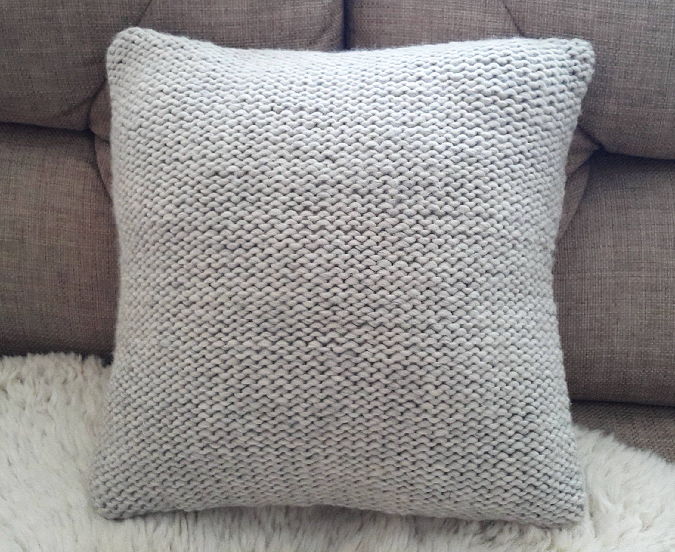 Merino Knit Cushion – Square Roving Yarn