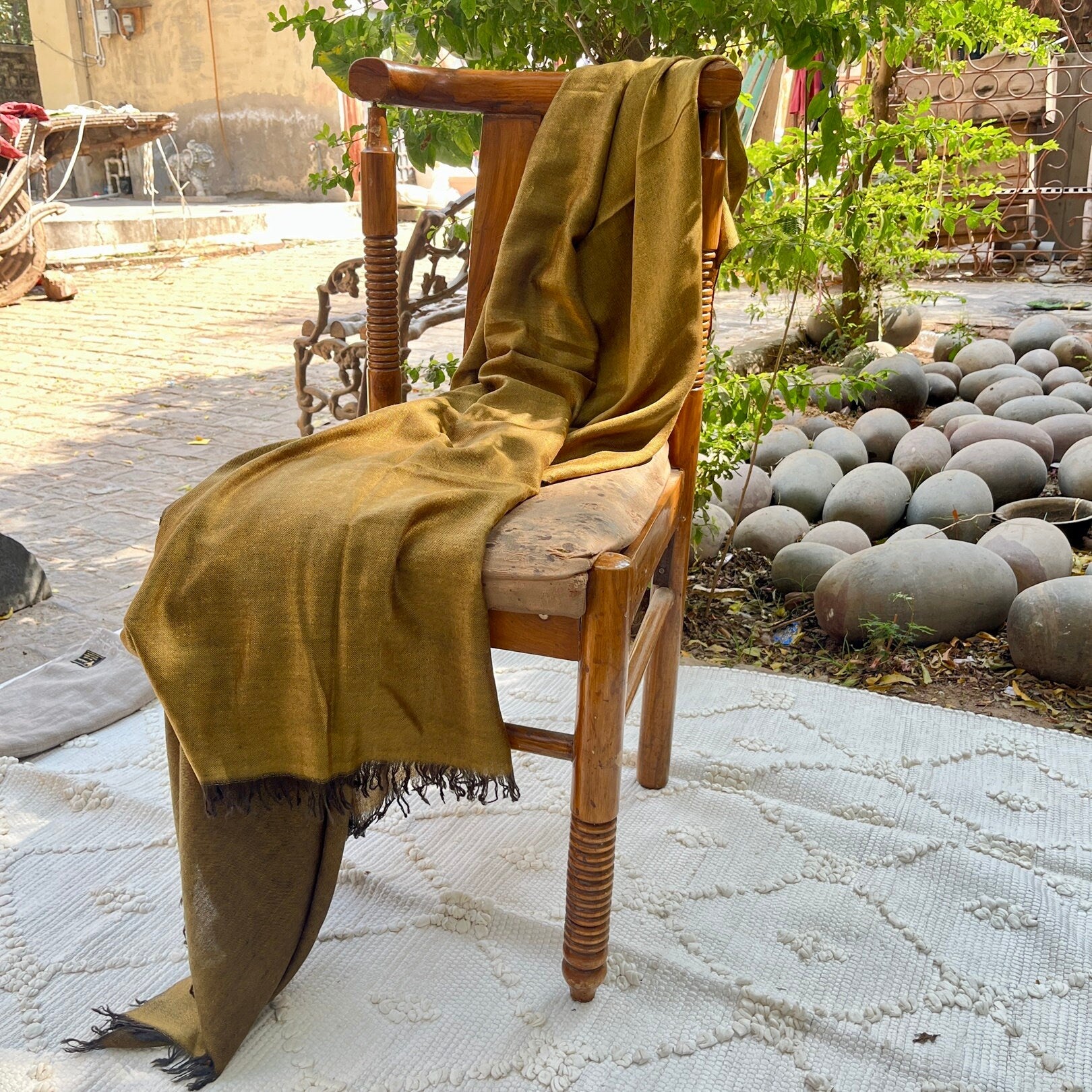 Alpaca Sofa Throw – Reversible Design