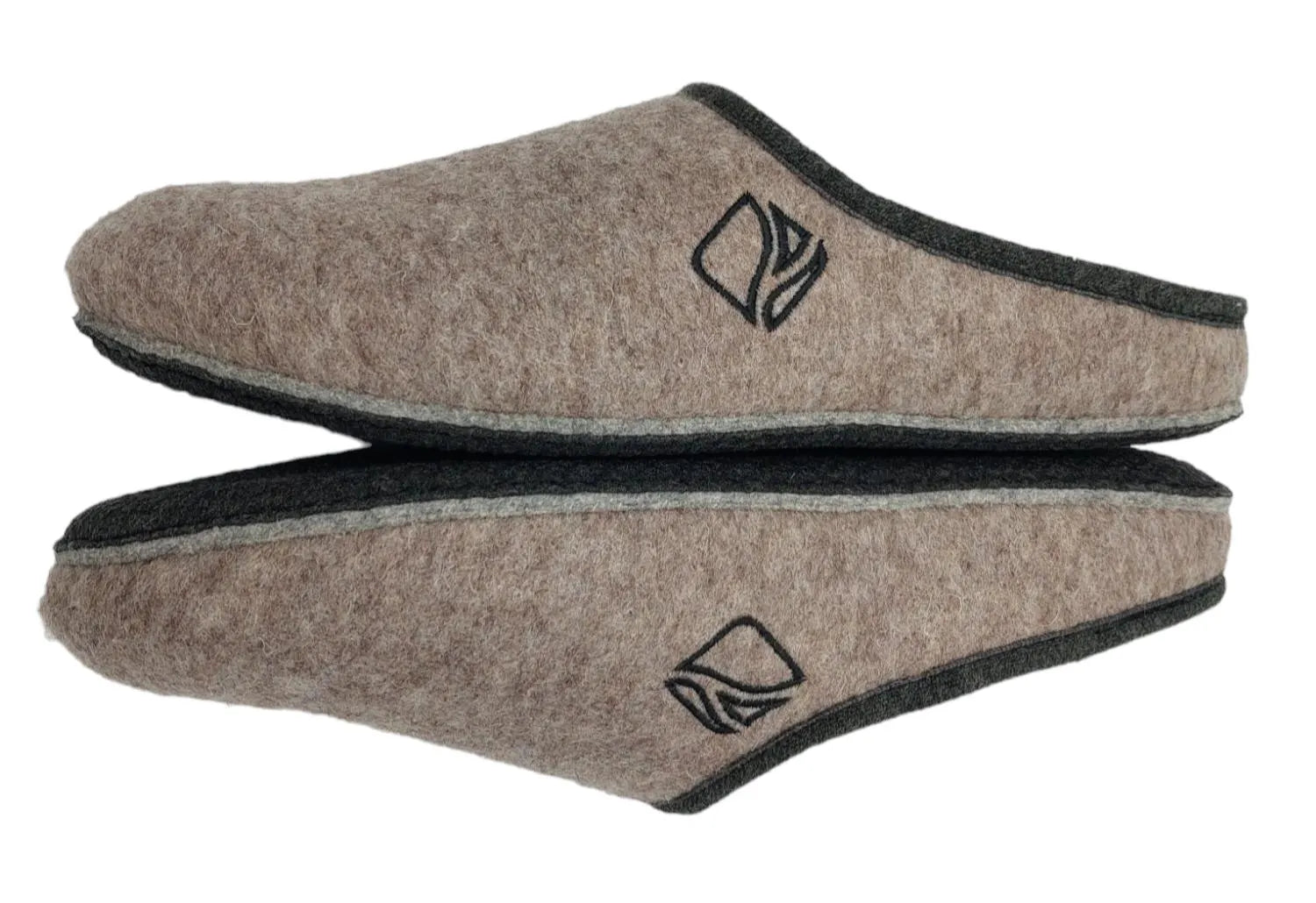 Merino Wool Slippers – Graphite Wool Slip-Ons