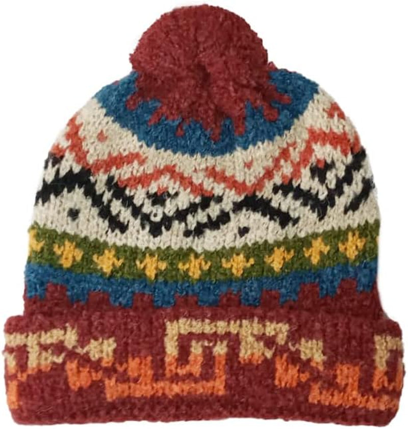 Handmade Alpaca Hat – Burgundy