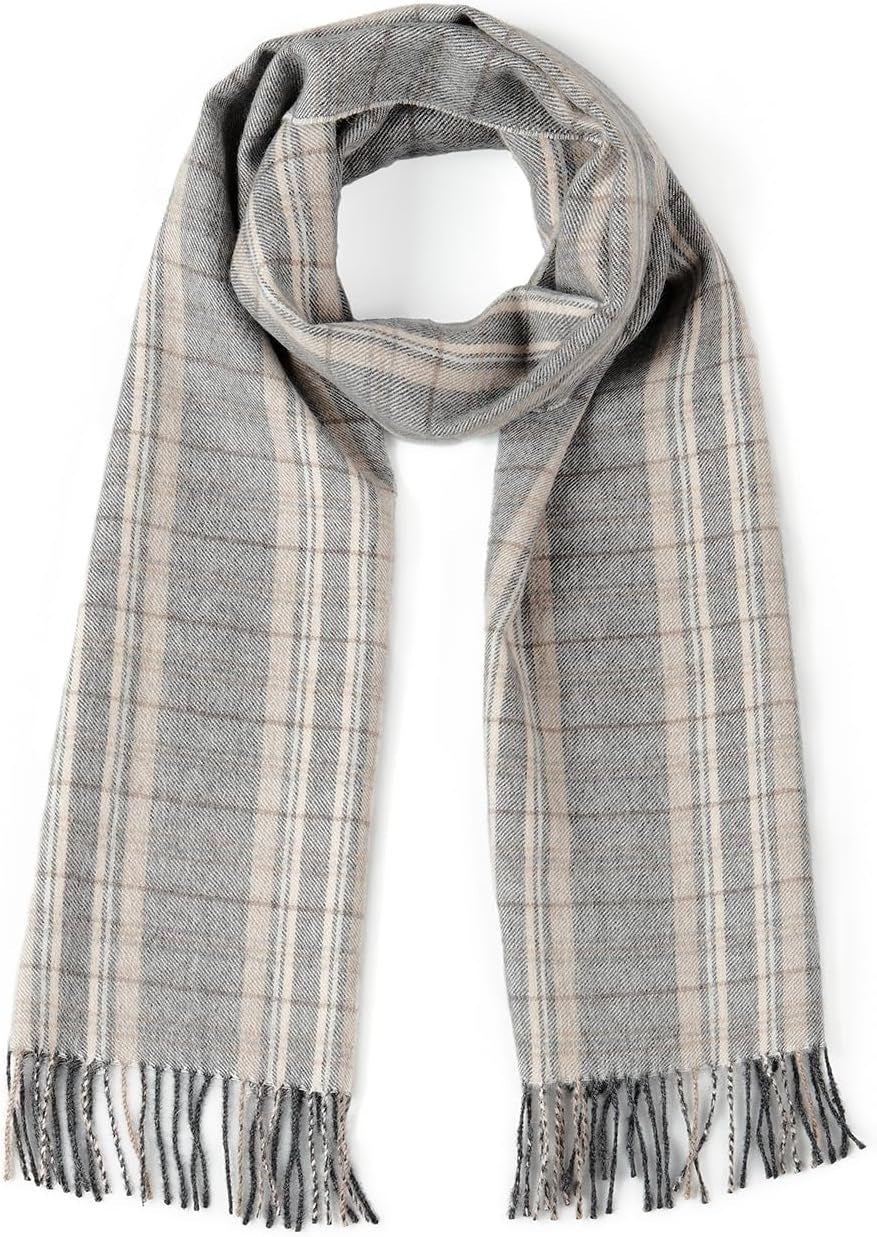 Plaid Alpaca Scarf – Classic Flannel Wrap