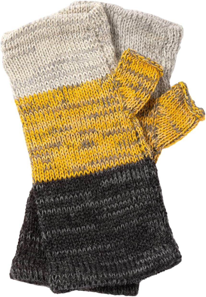 Alpaca Fingerless Gloves – Handmade