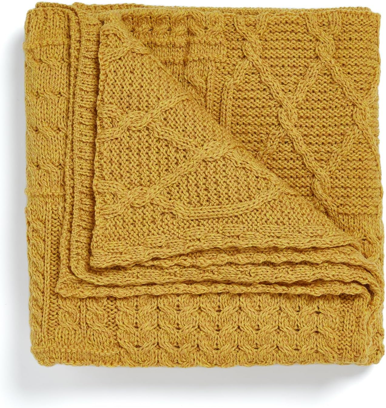 Merino Wool Throw Blanket - Patchwork