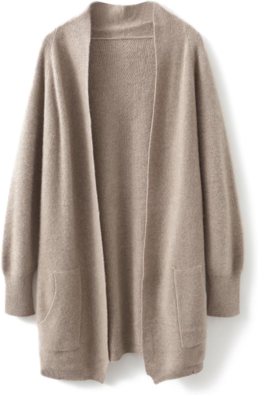 Merino Knitted Jacket – Relaxed Fit with Pockets