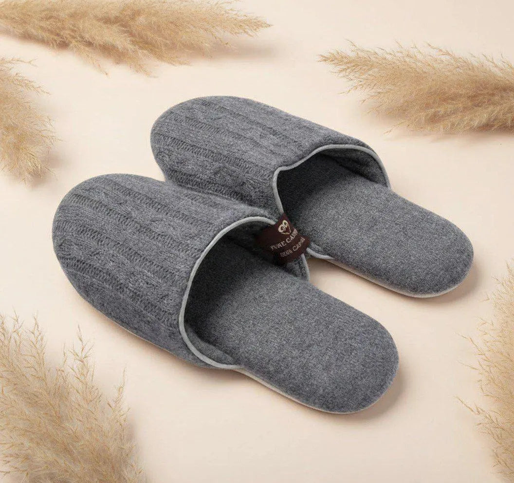 Cashmere Slippers – Ribbed