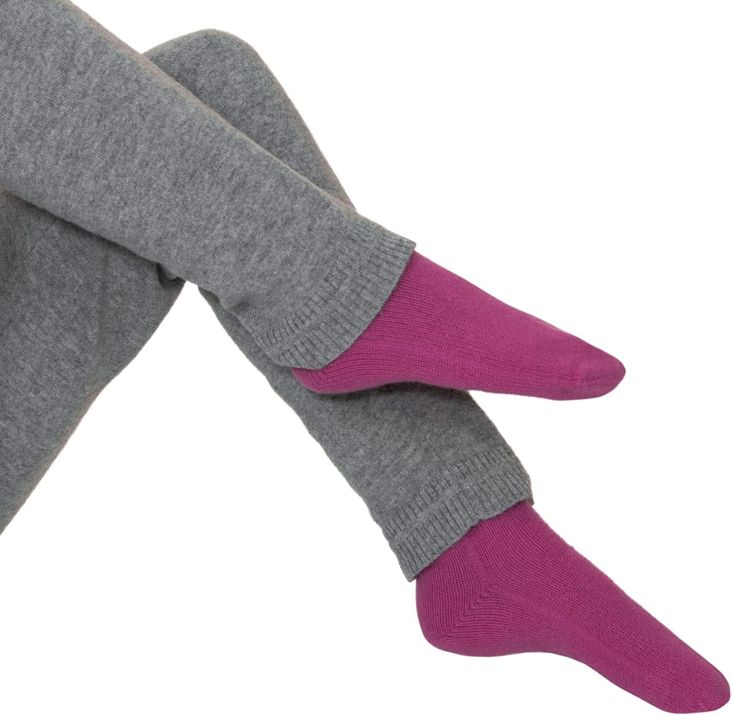 Cashmere Socks – Pink Comfort Warmth