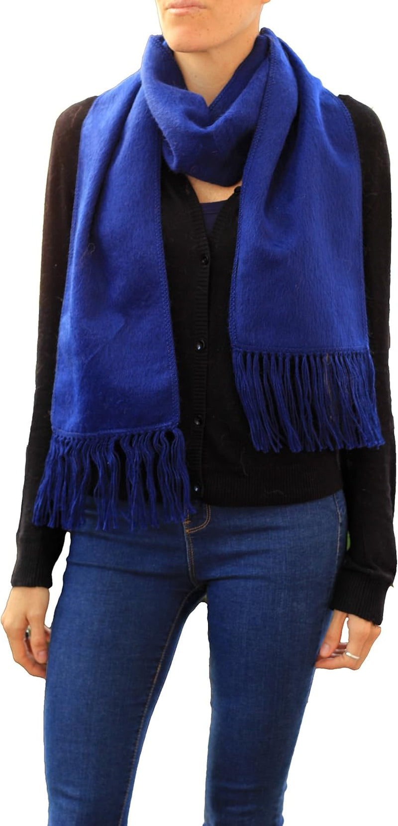 Alpaca Scarf – Handwoven Fringed Wrap