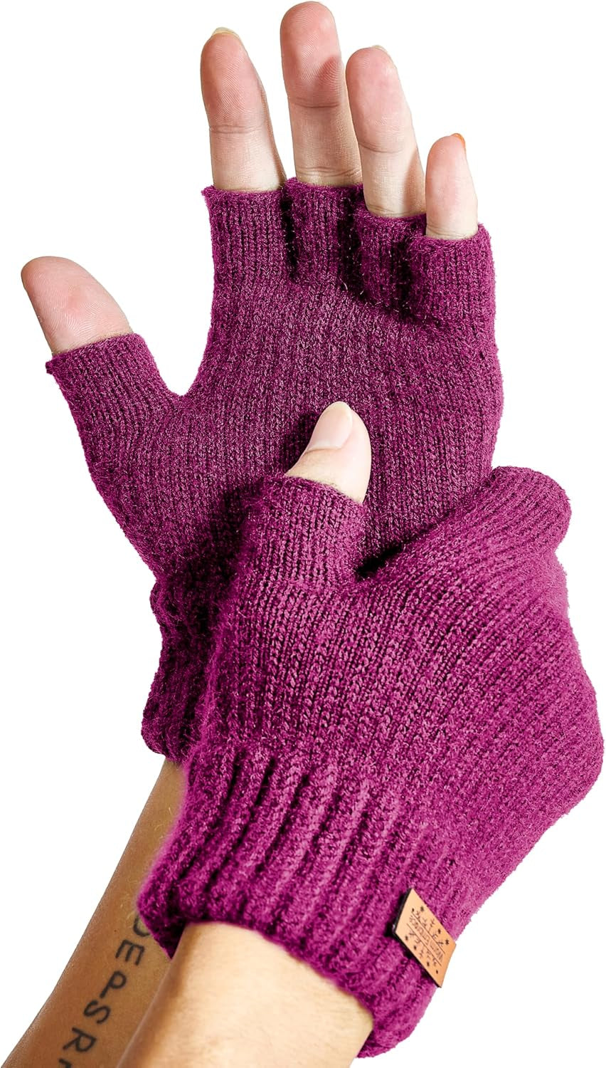 Fingerless Alpaca Gloves – Soft & Functional