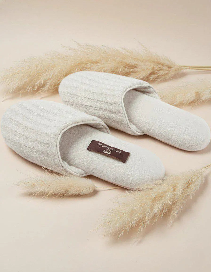 Cashmere Slippers – Ribbed