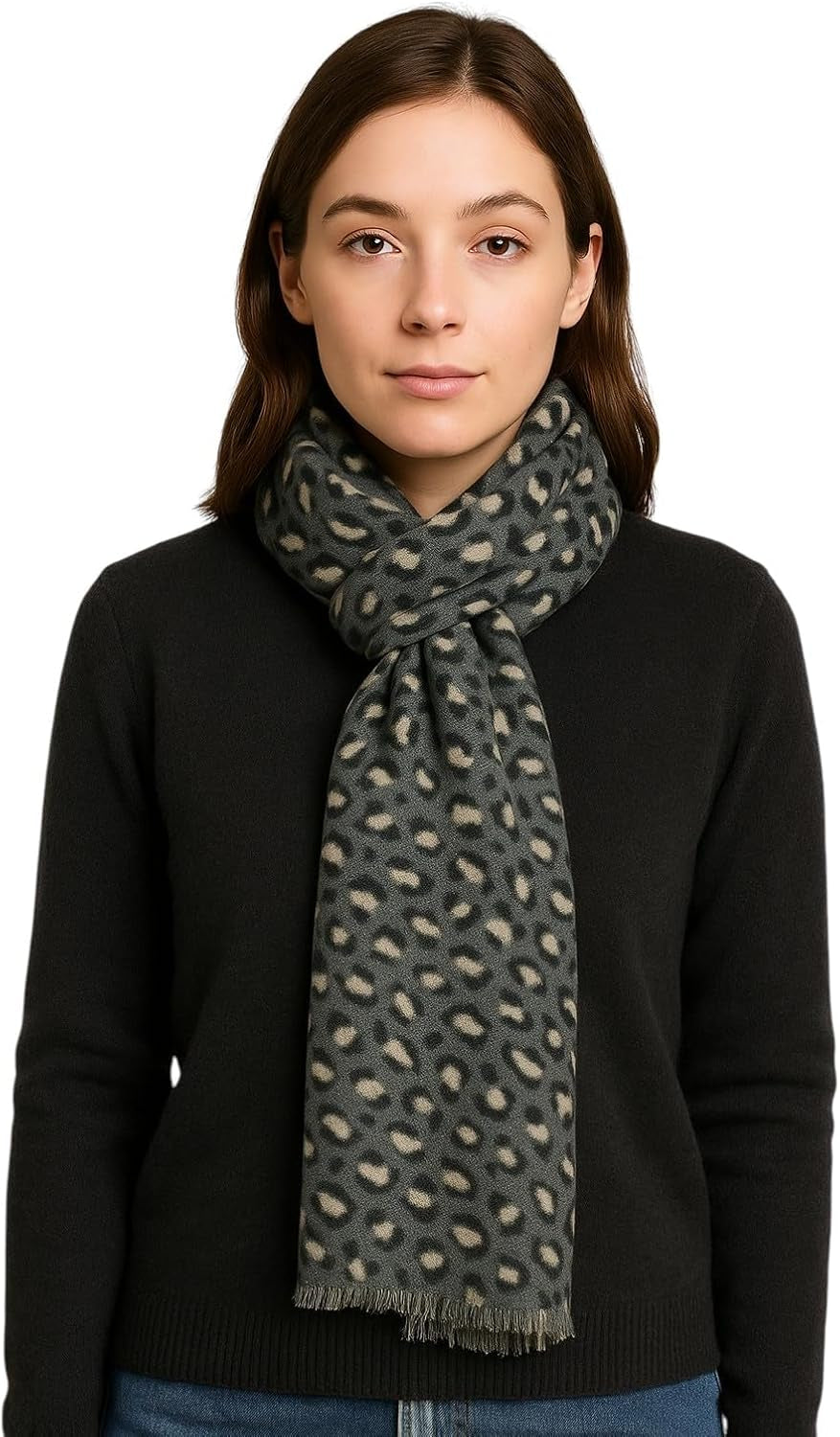 Merino Scarf - Animal Print