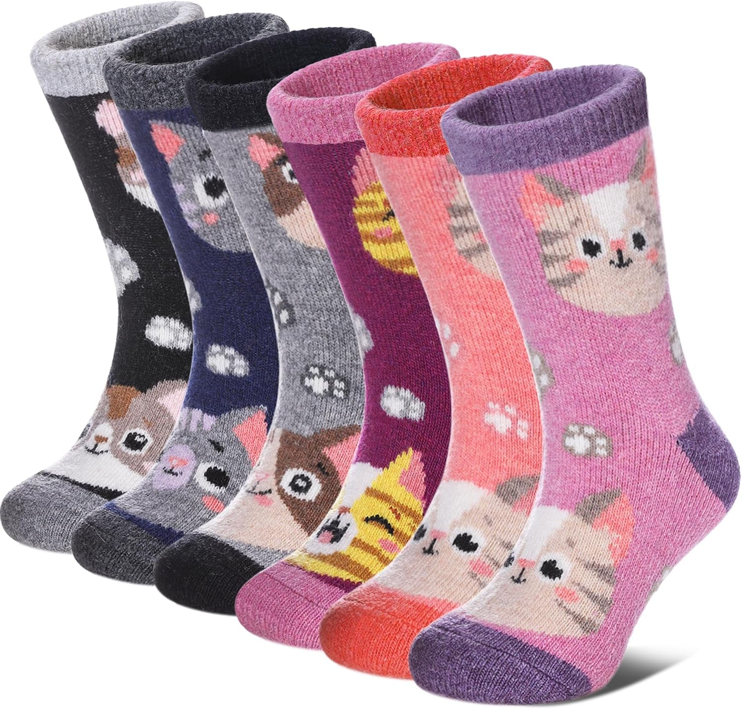 Merino Kids Socks – Cats Design