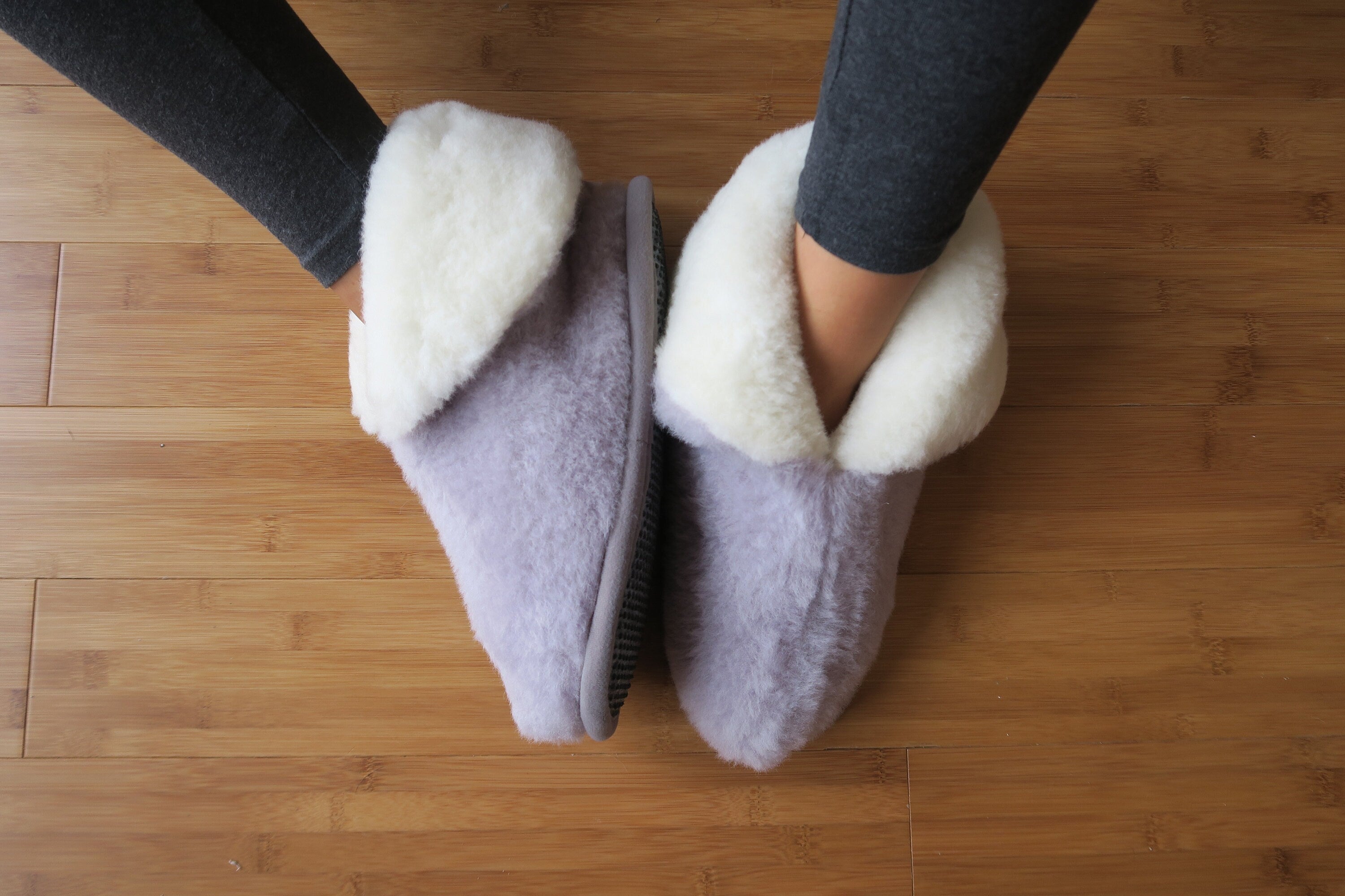 Alpaca Wool Slippers – Soft Warm