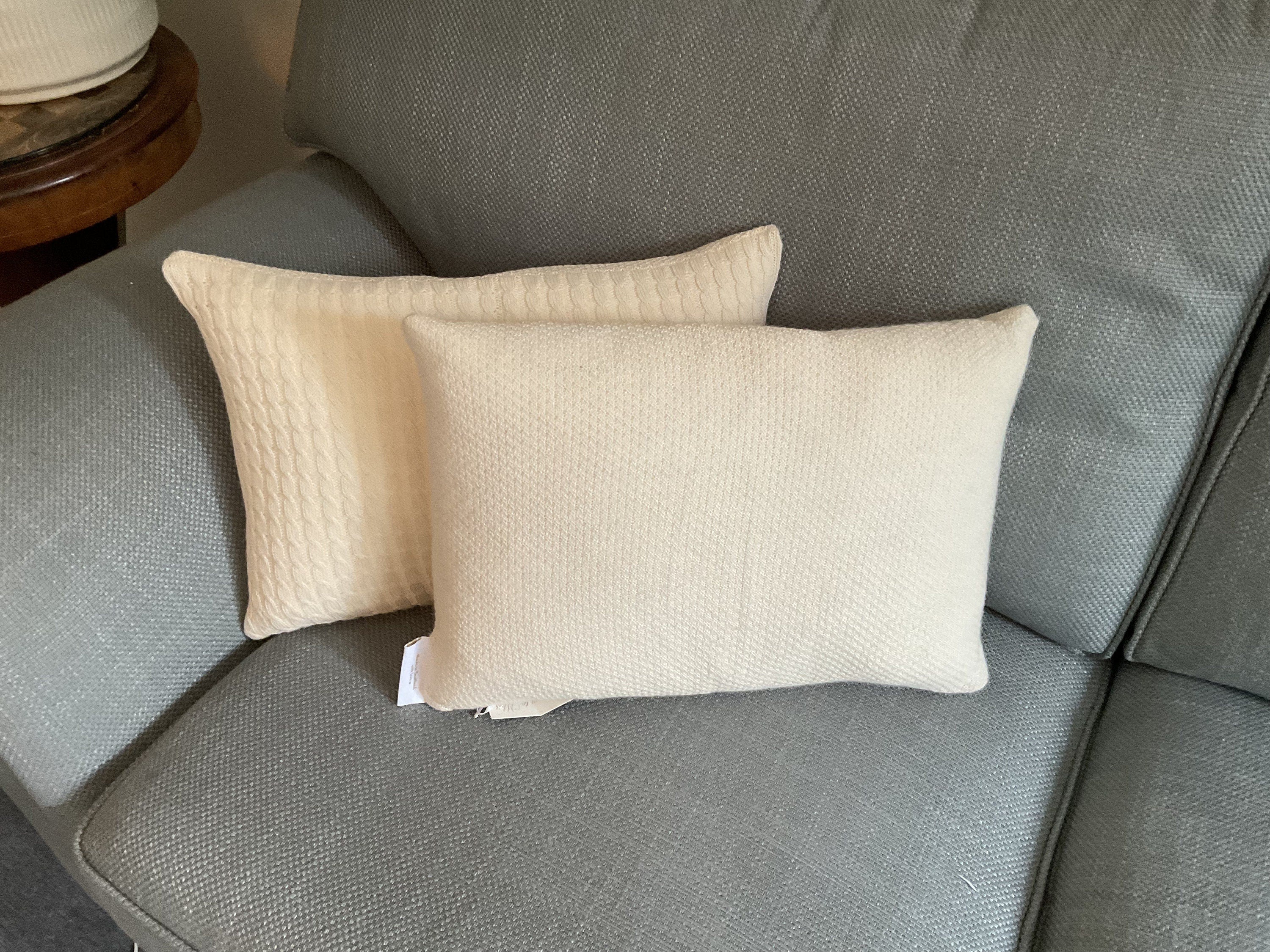 Alpaca Wool Cushion – Cream Design