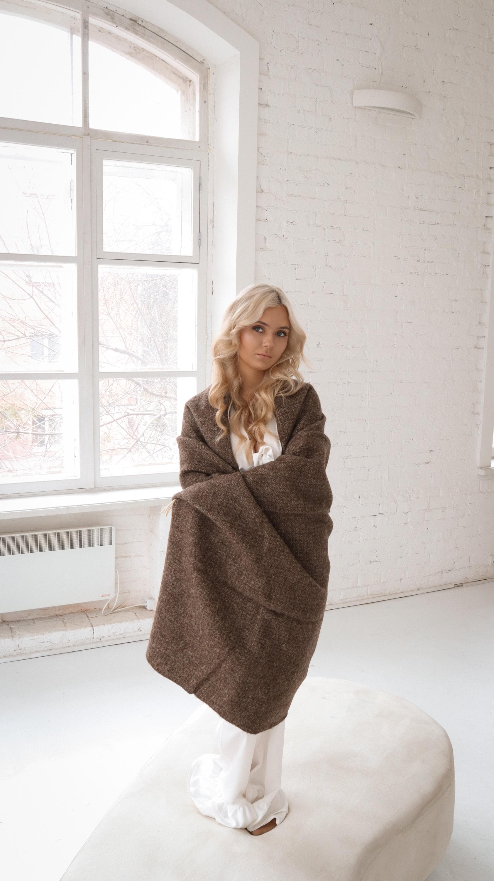 Merino Sofa Throw – Warm Earth Tones