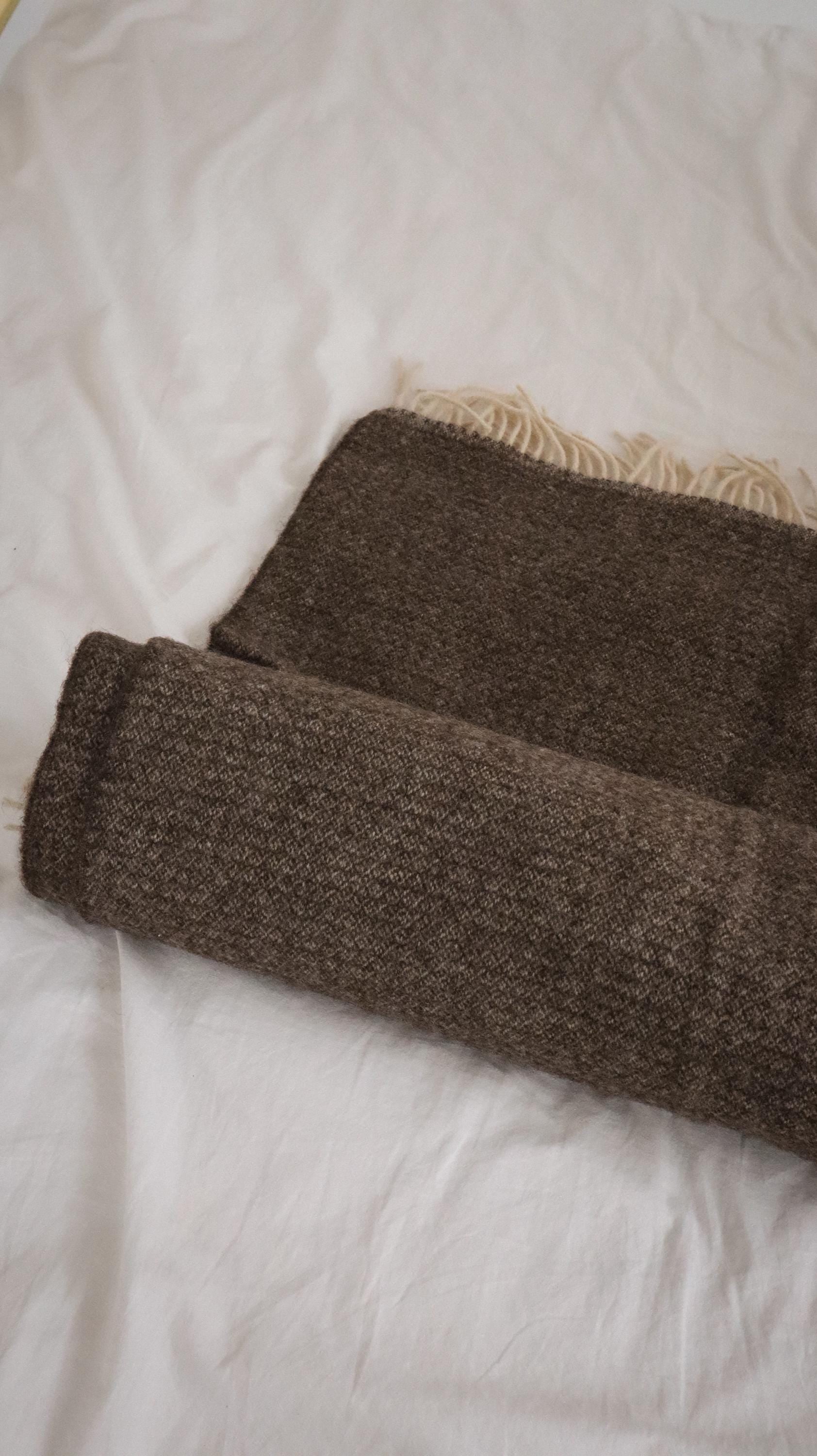 Merino Sofa Throw – Warm Earth Tones