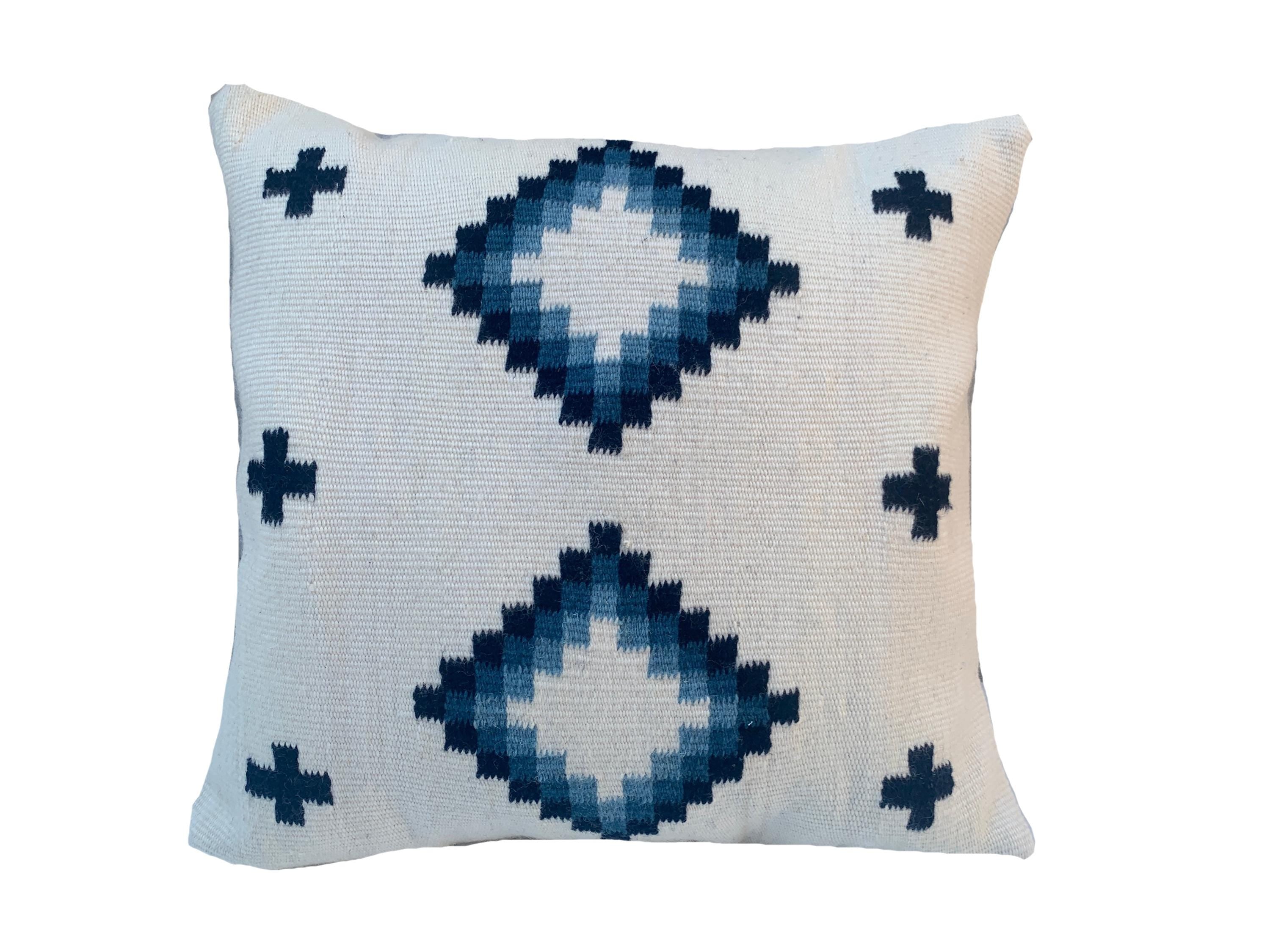 Merino Pillow Cover – Indigo Dyed