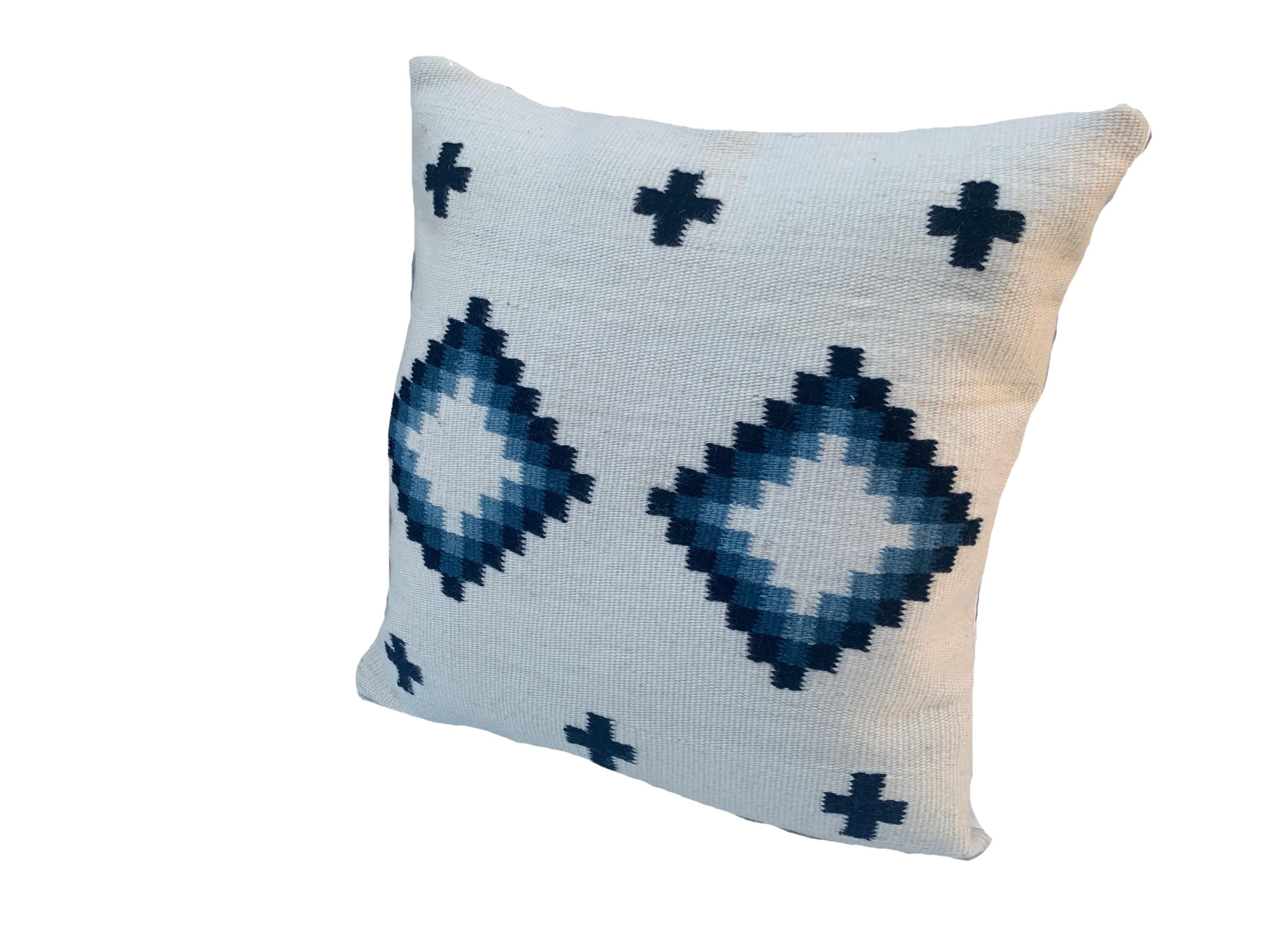 Merino Pillow Cover – Indigo Dyed