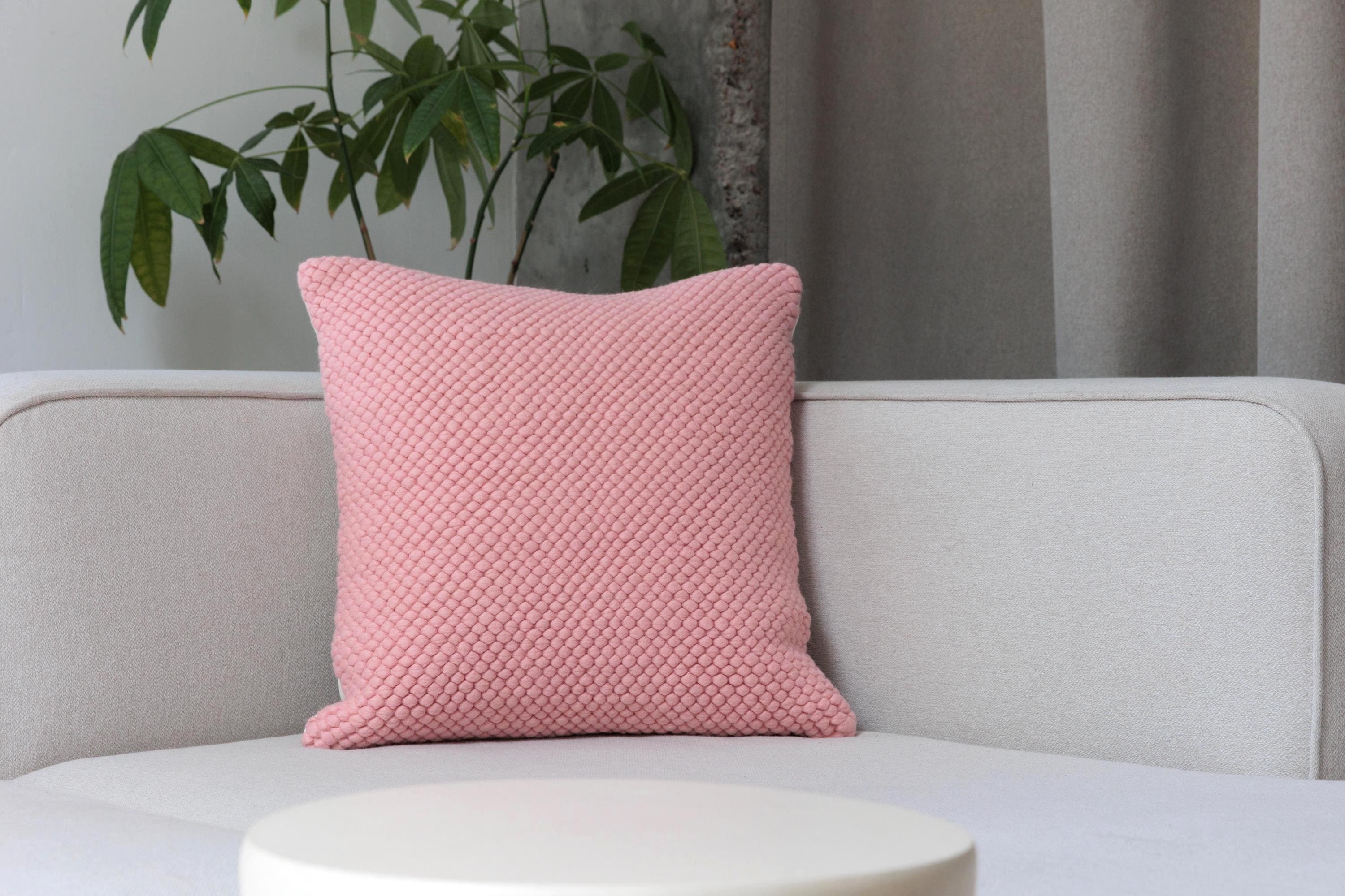 Merino Pillow Cover – Pink