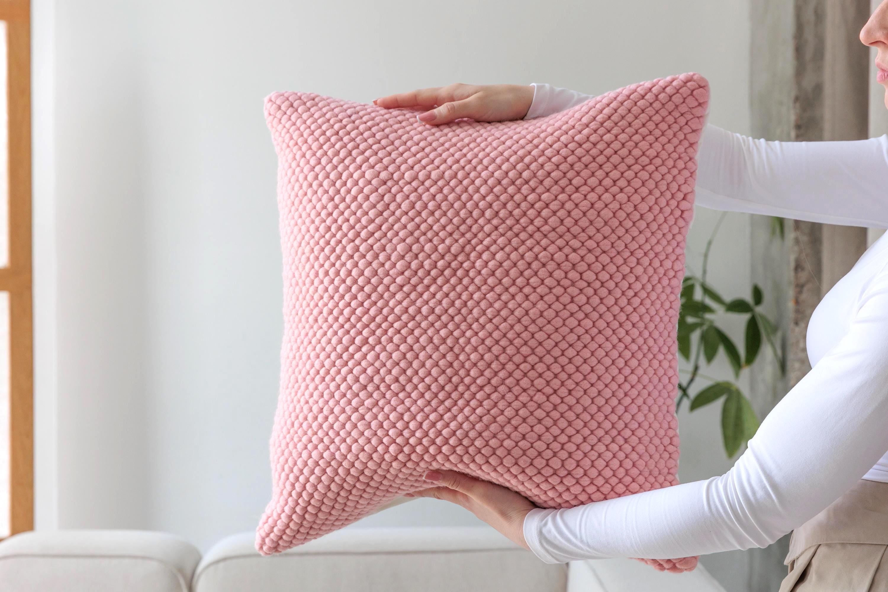 Merino Pillow Cover – Pink