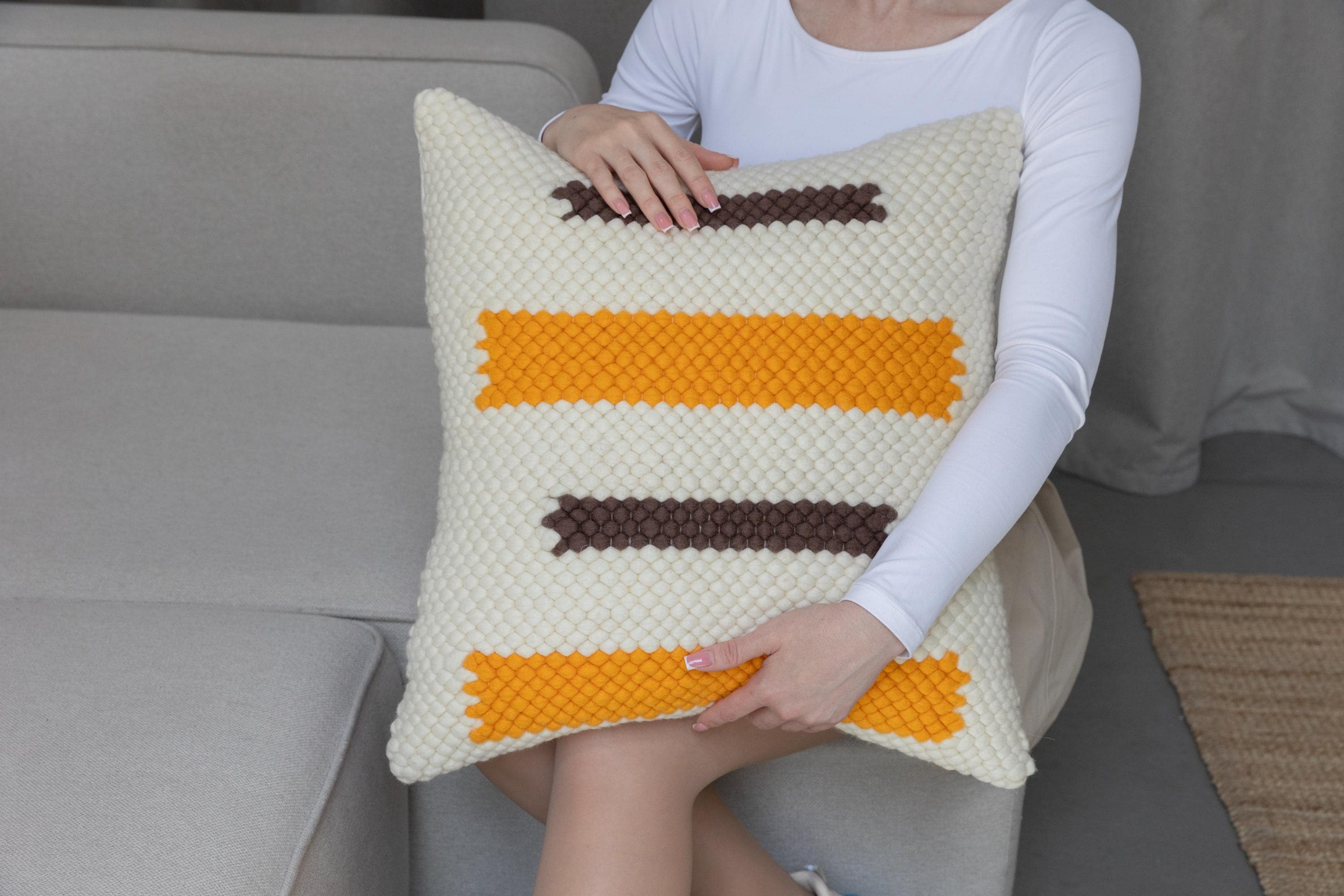 Merino Pillow Cover – Artisan Texture