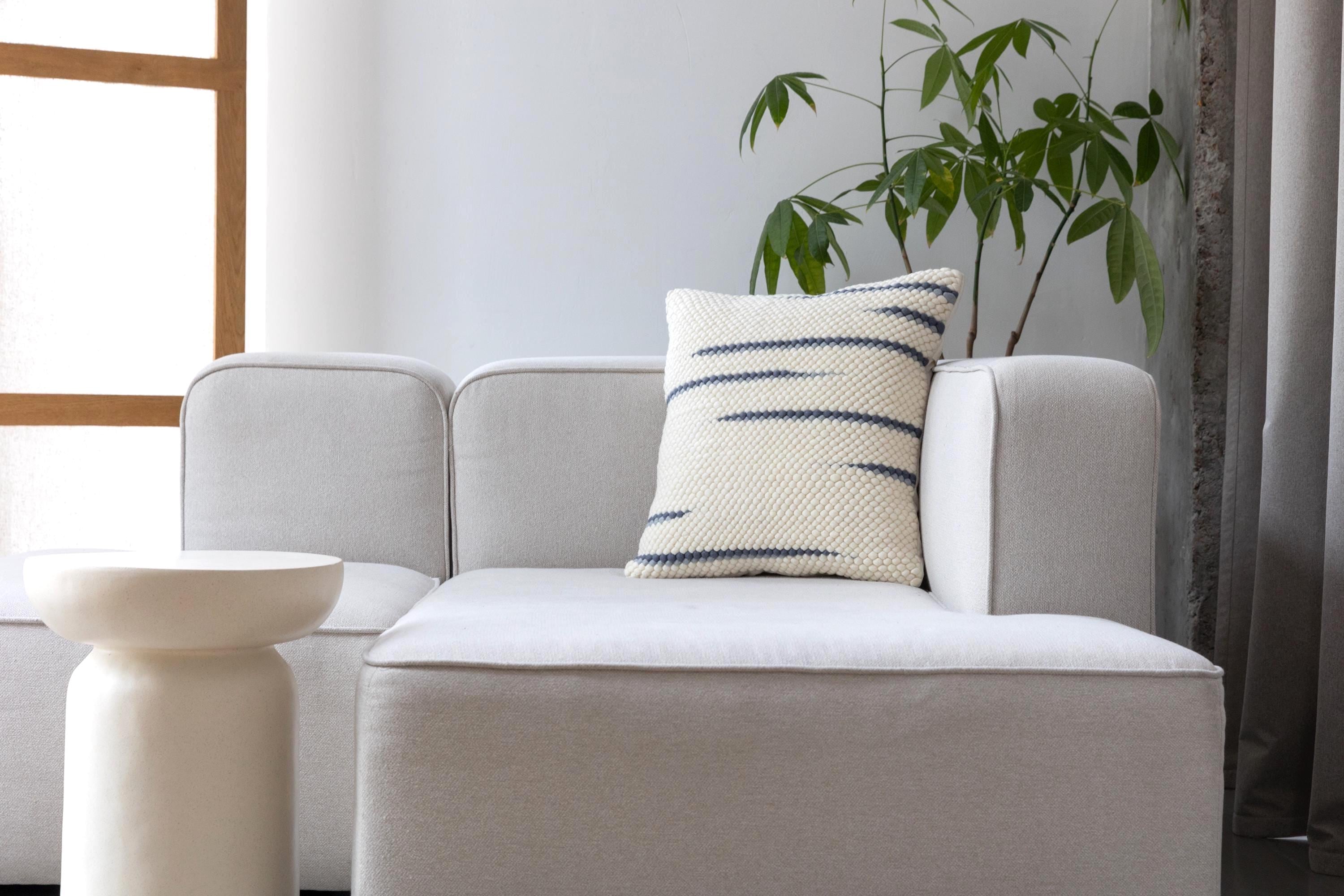 Merino Pillow Cover – Soft Blue Minimalist Accent