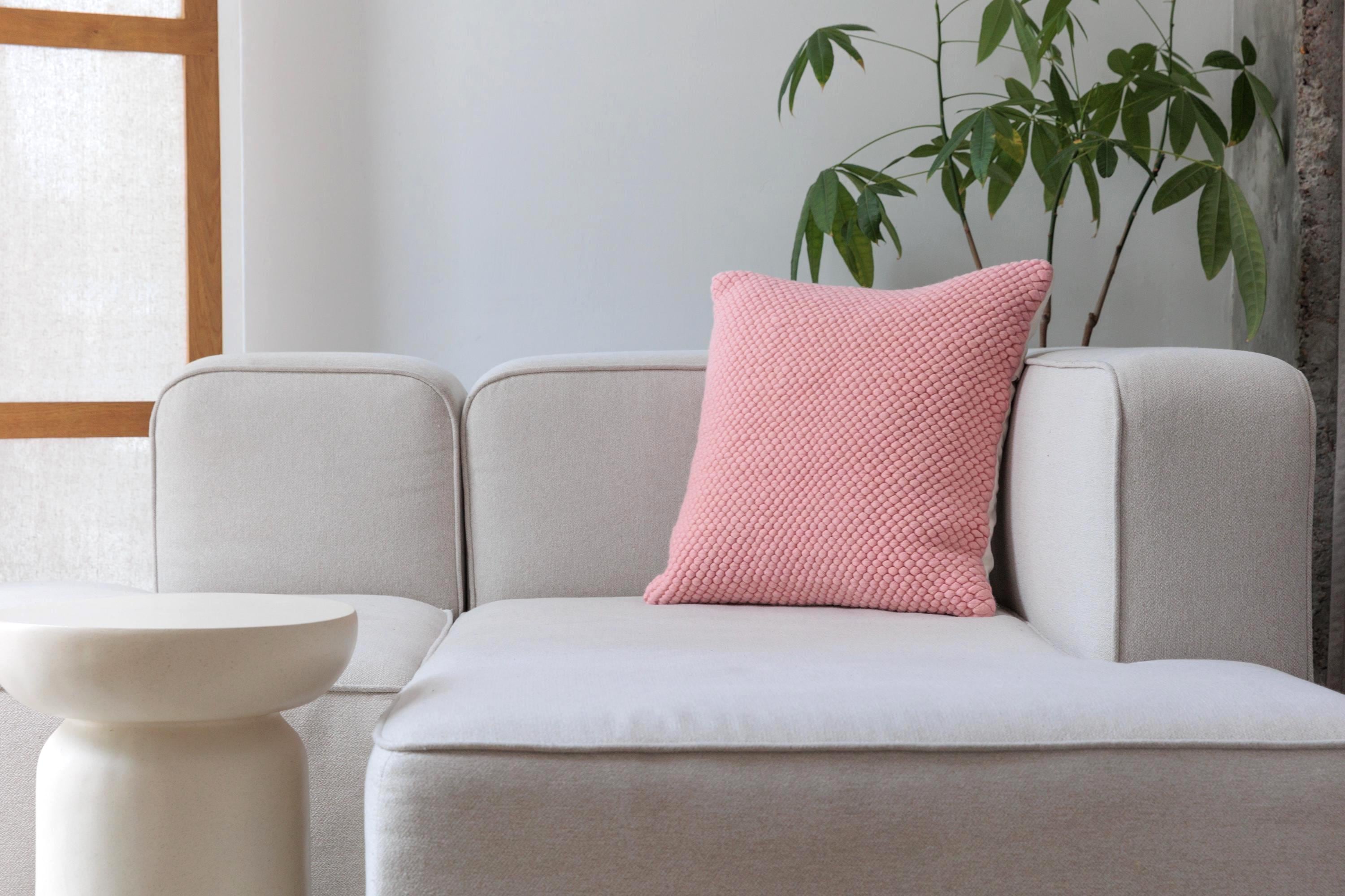 Merino Pillow Cover – Pink