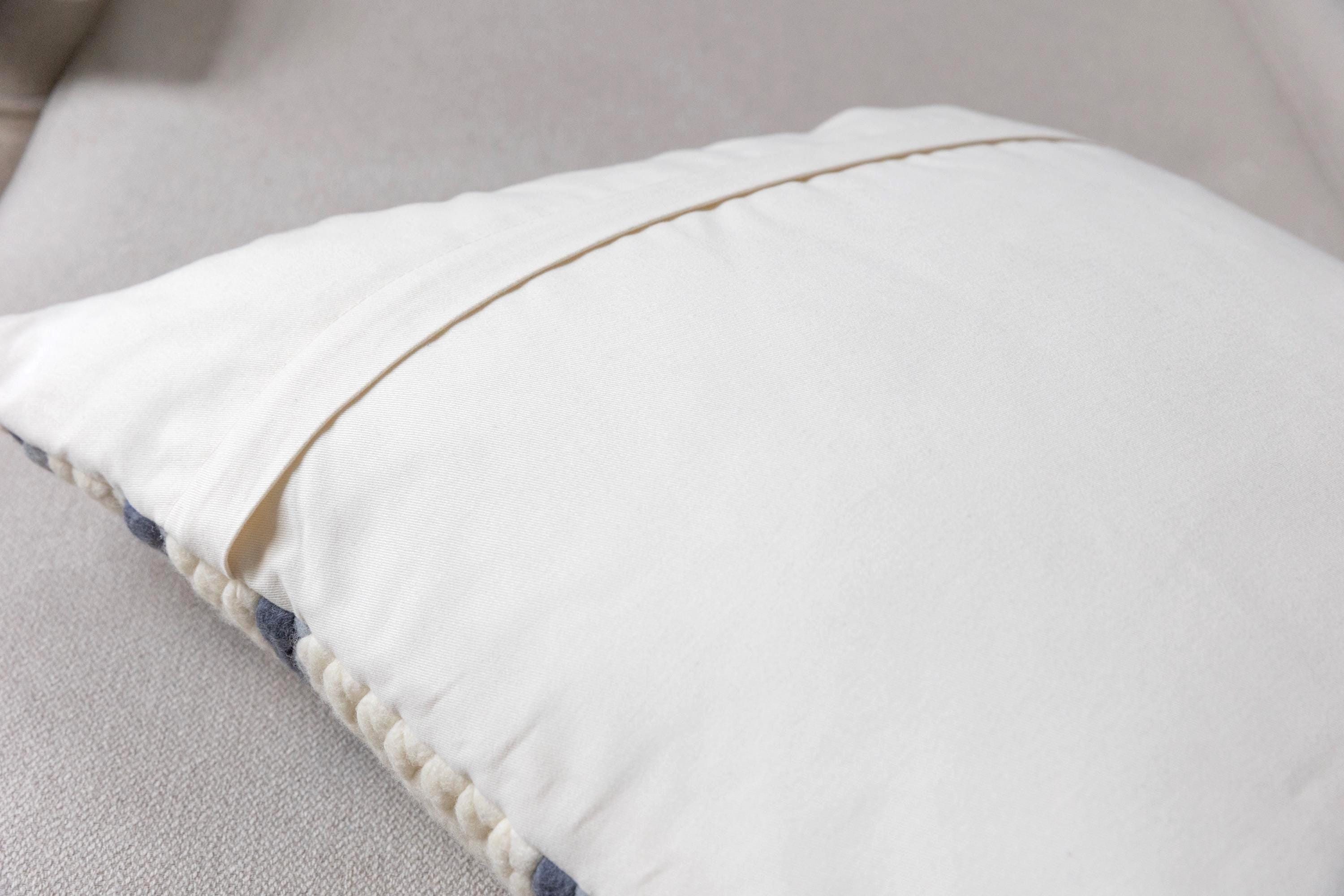 Merino Pillow Cover – Soft Blue Minimalist Accent