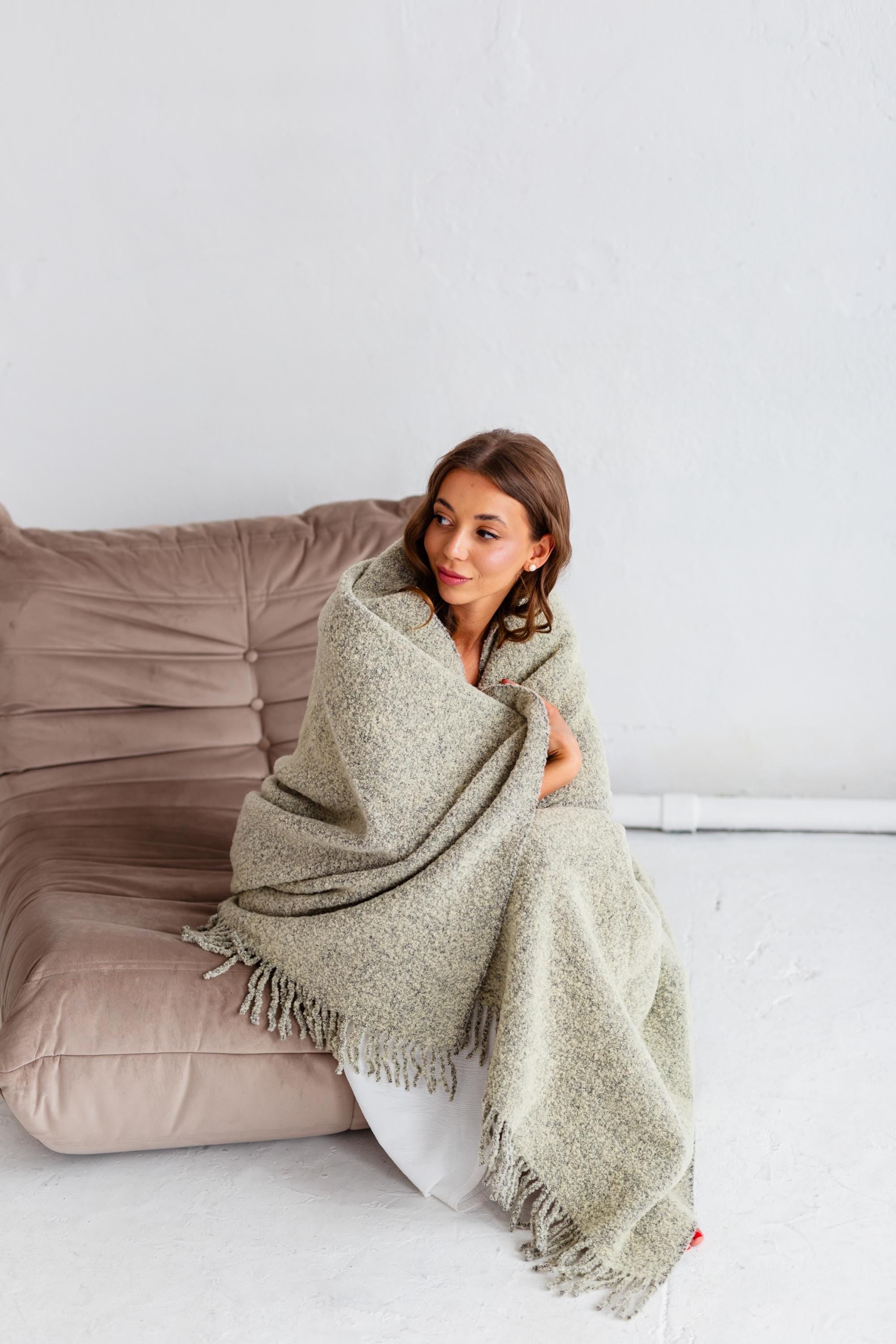 Merino Sofa Throw – Soft Weave