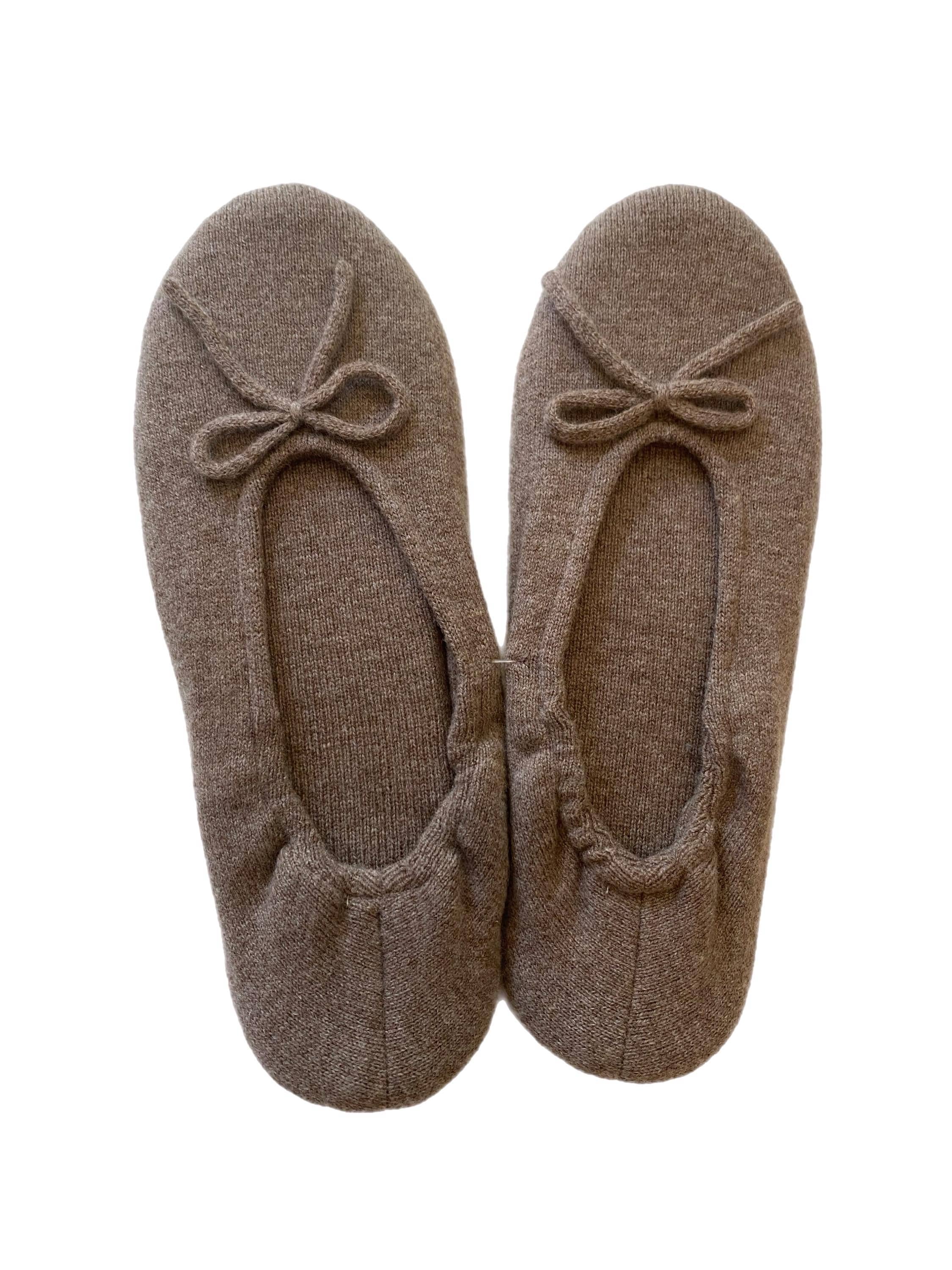 Cashmere Knitted Slippers – Handmade